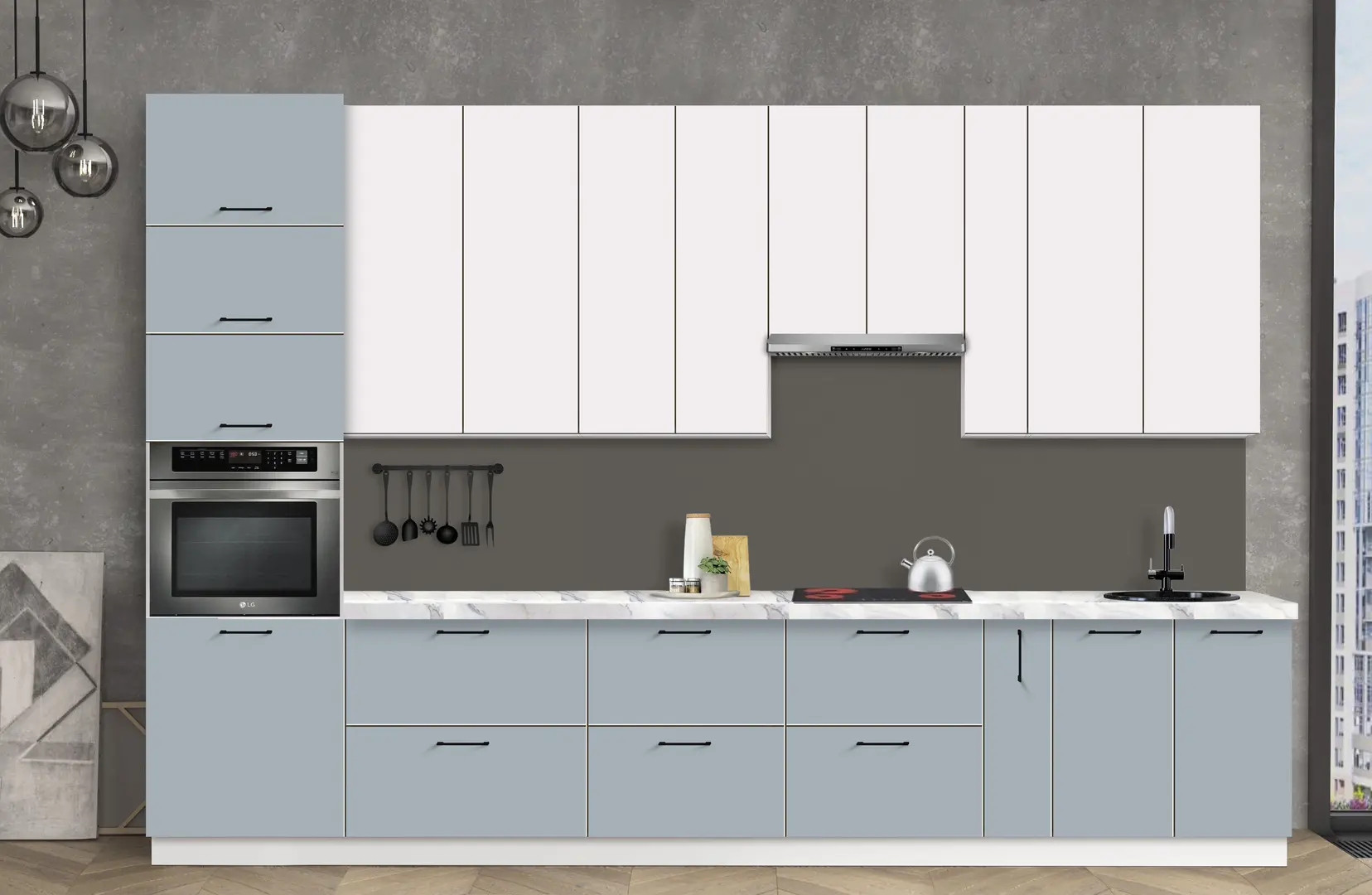 Bucatarie modulara Modern Bono 2 H110 3.6m