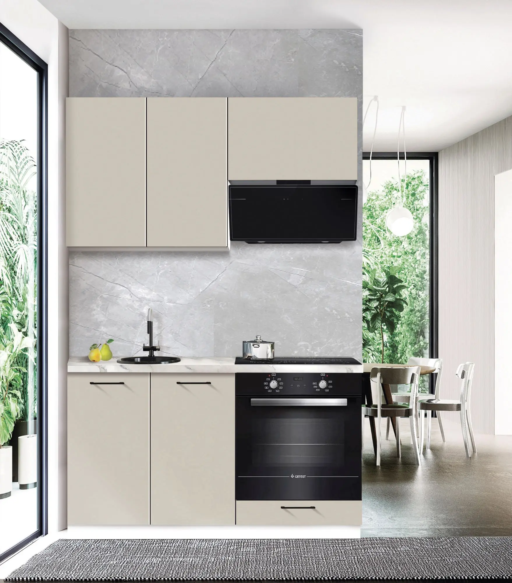 Bucatarie modulara Modern Bono 2 H68 1.4m