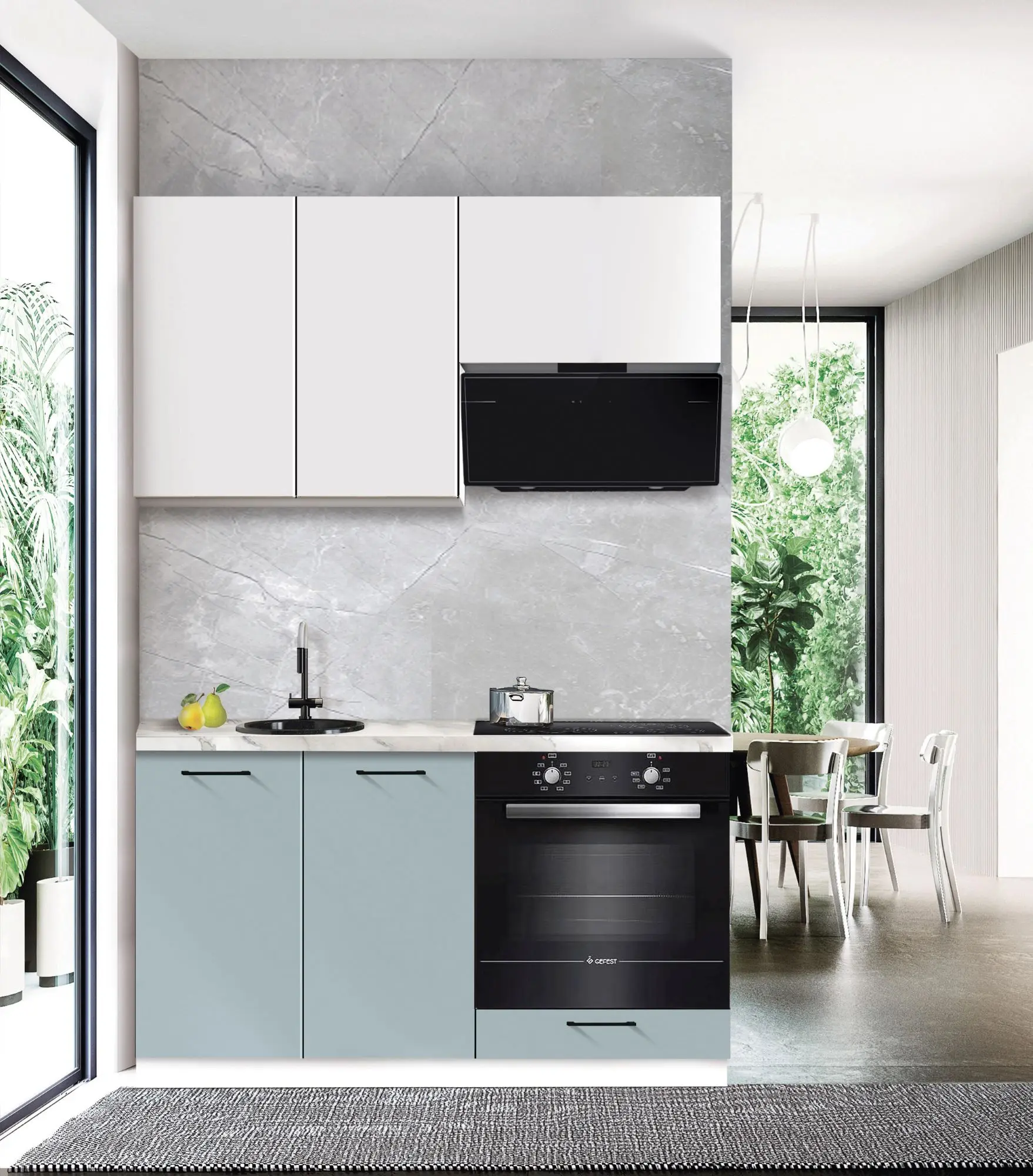 Bucatarie modulara Modern Bono 2 H68 1.4m