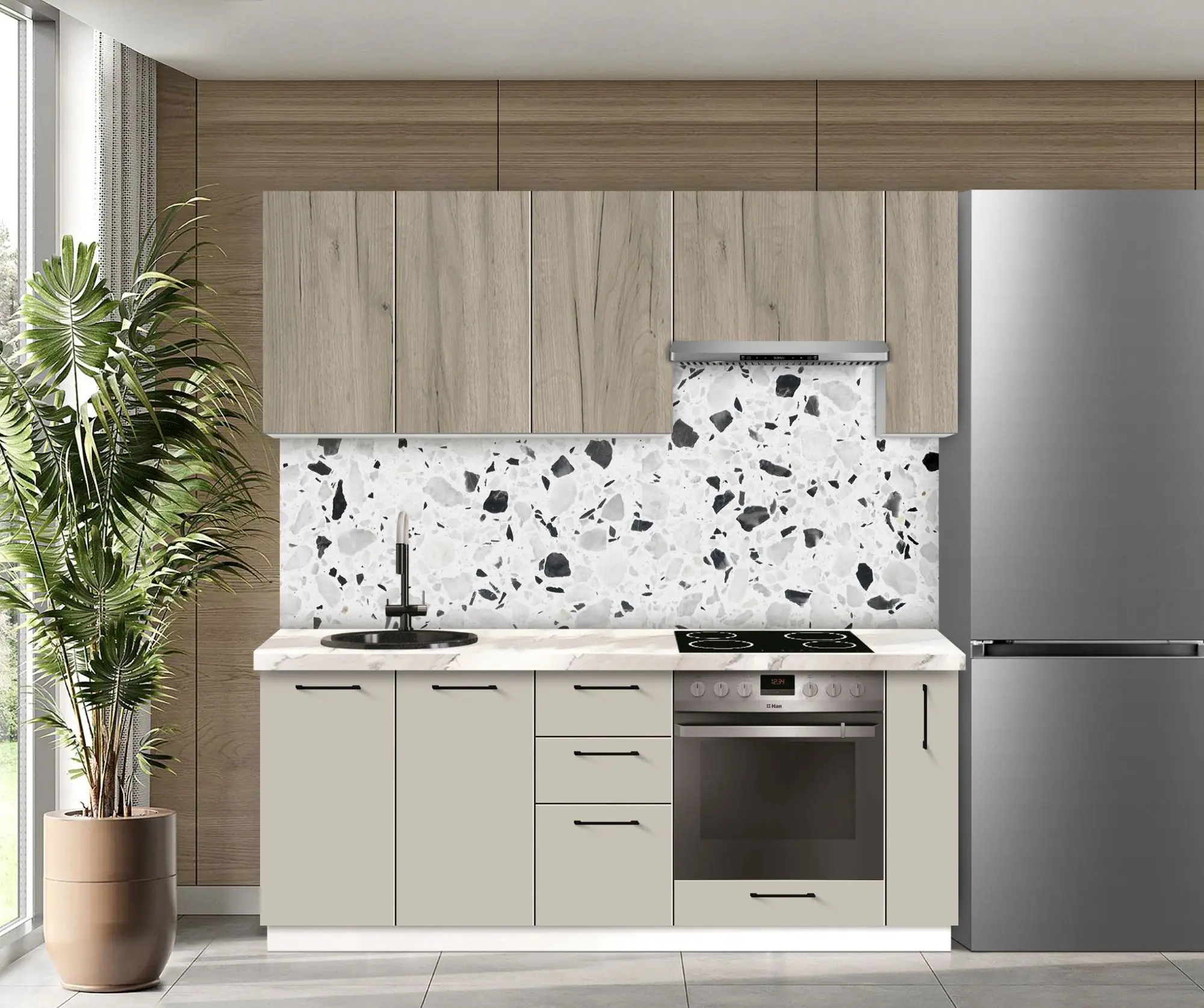 Bucatarie modulara Modern Bono 2 H68 2.0m