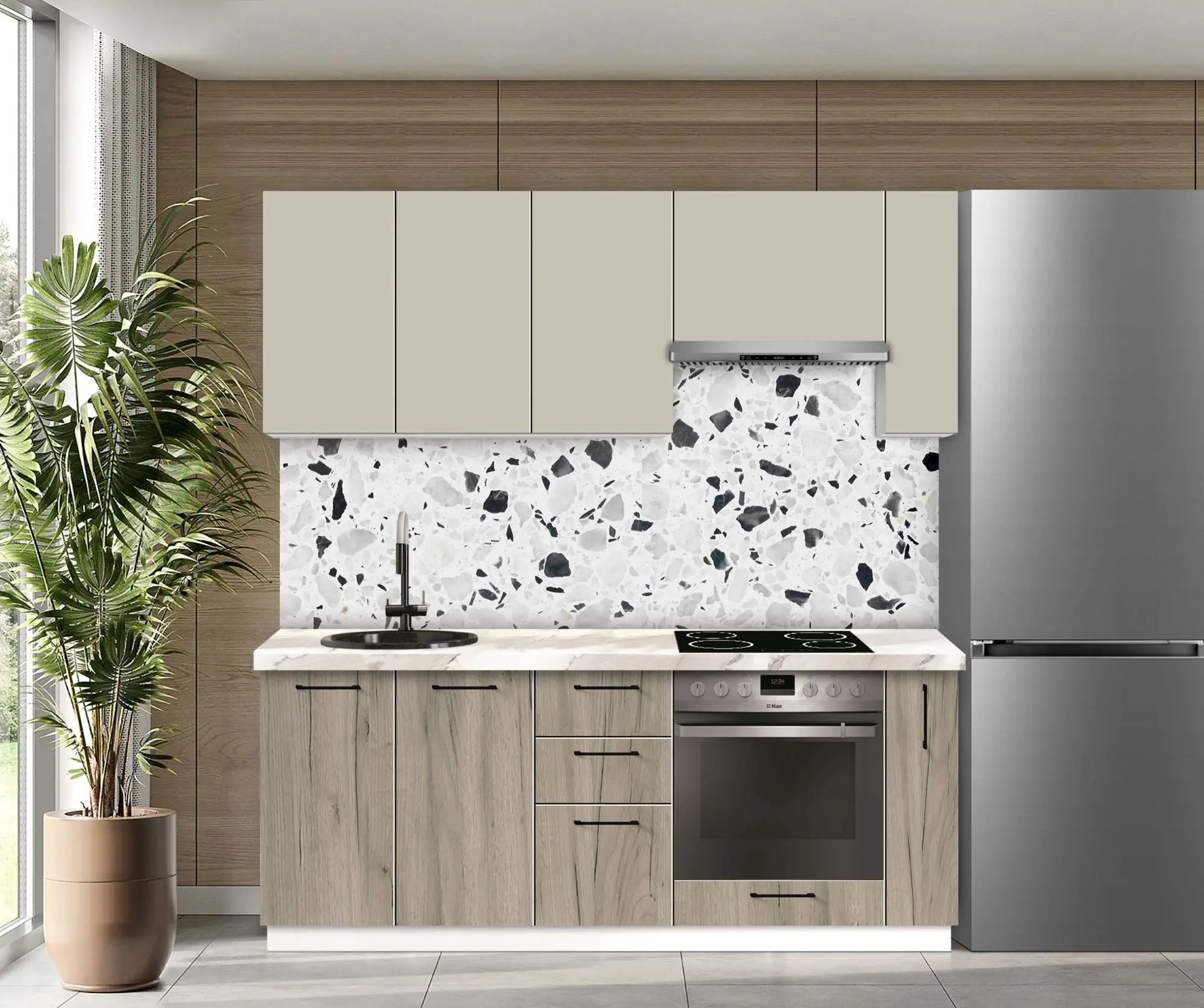 Bucatarie modulara Modern Bono 2 H68 2.0m