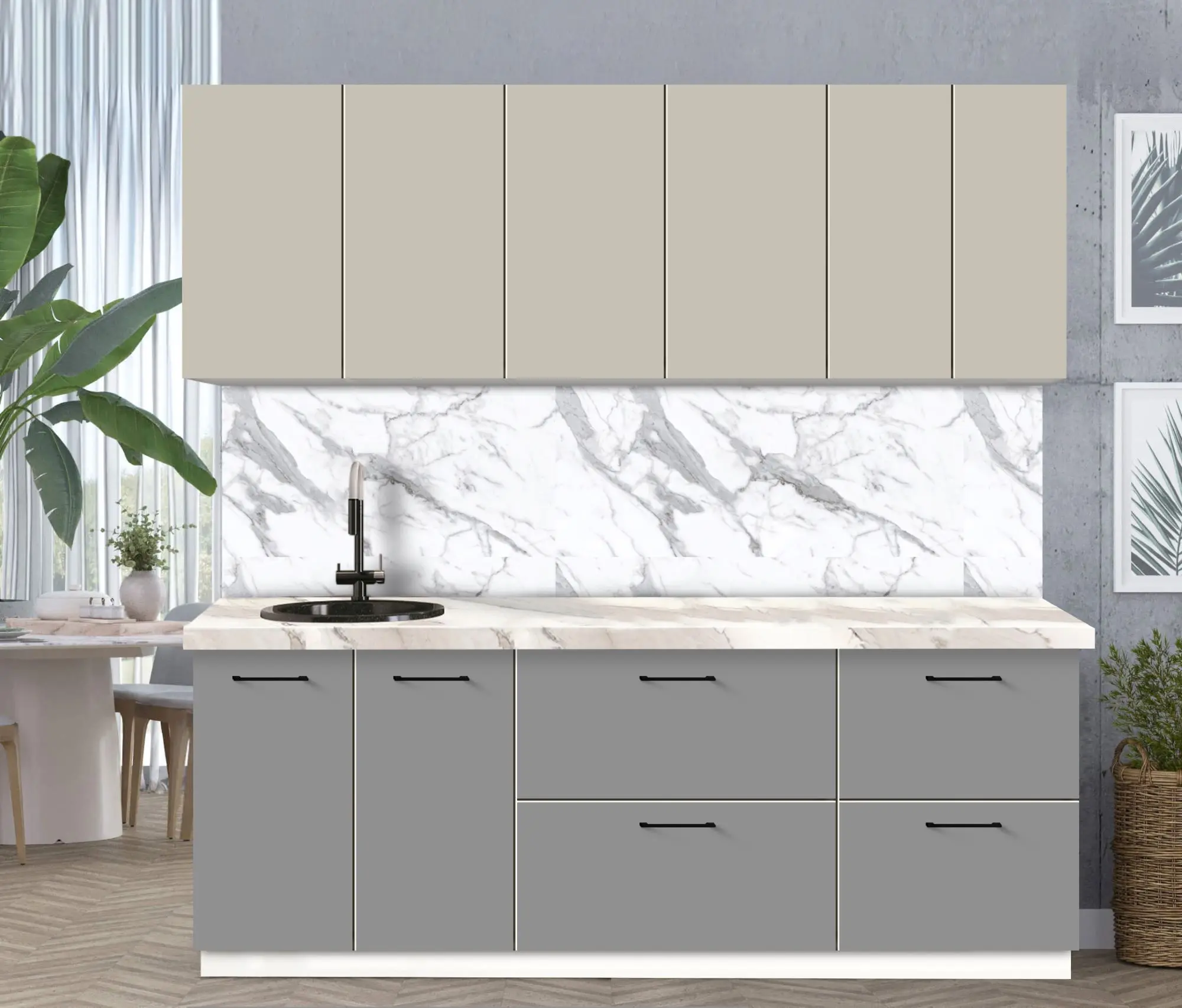 Bucatarie modulara Modern Bono 2 H68 2.2m