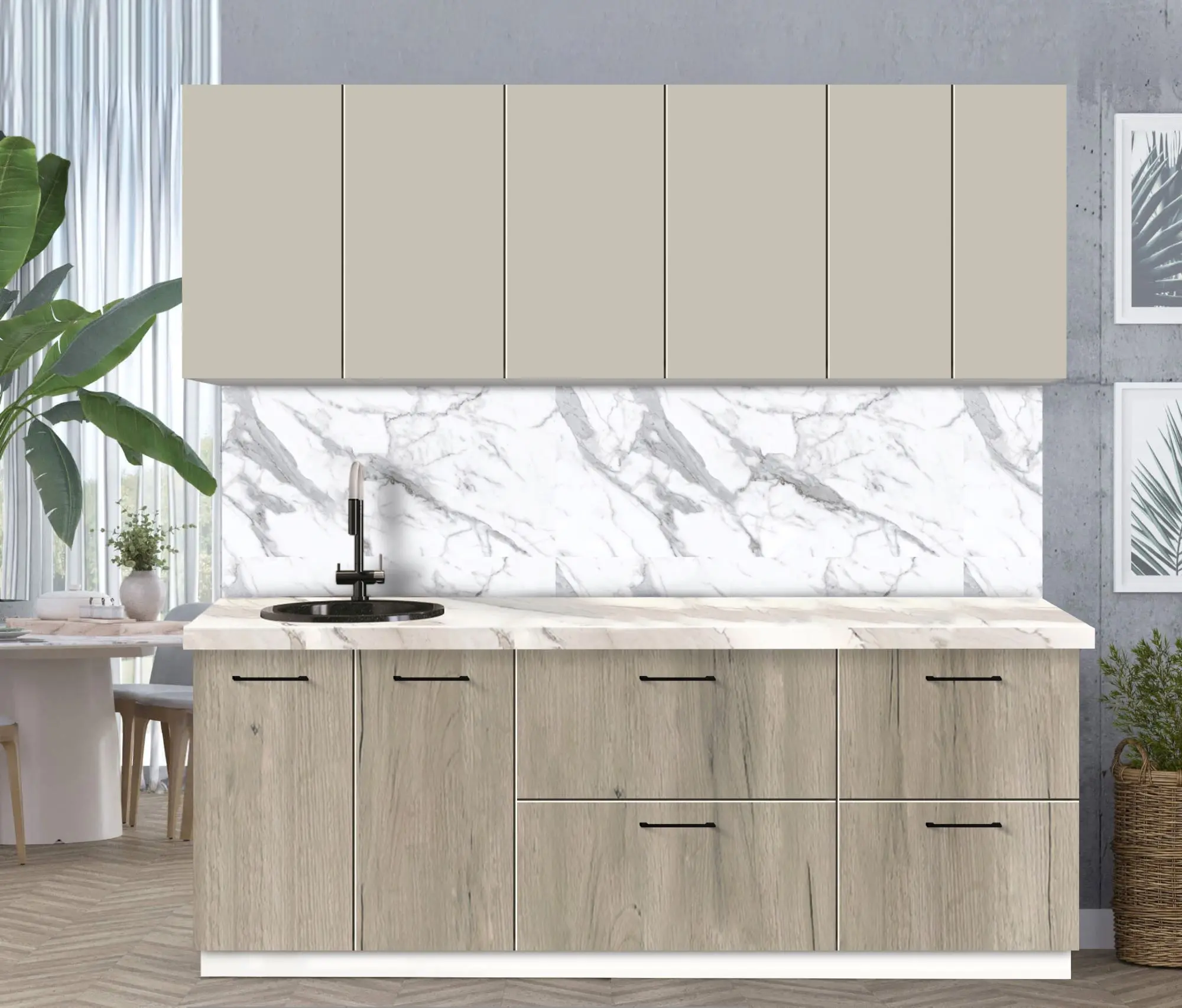 Bucatarie modulara Modern Bono 2 H68 2.2m