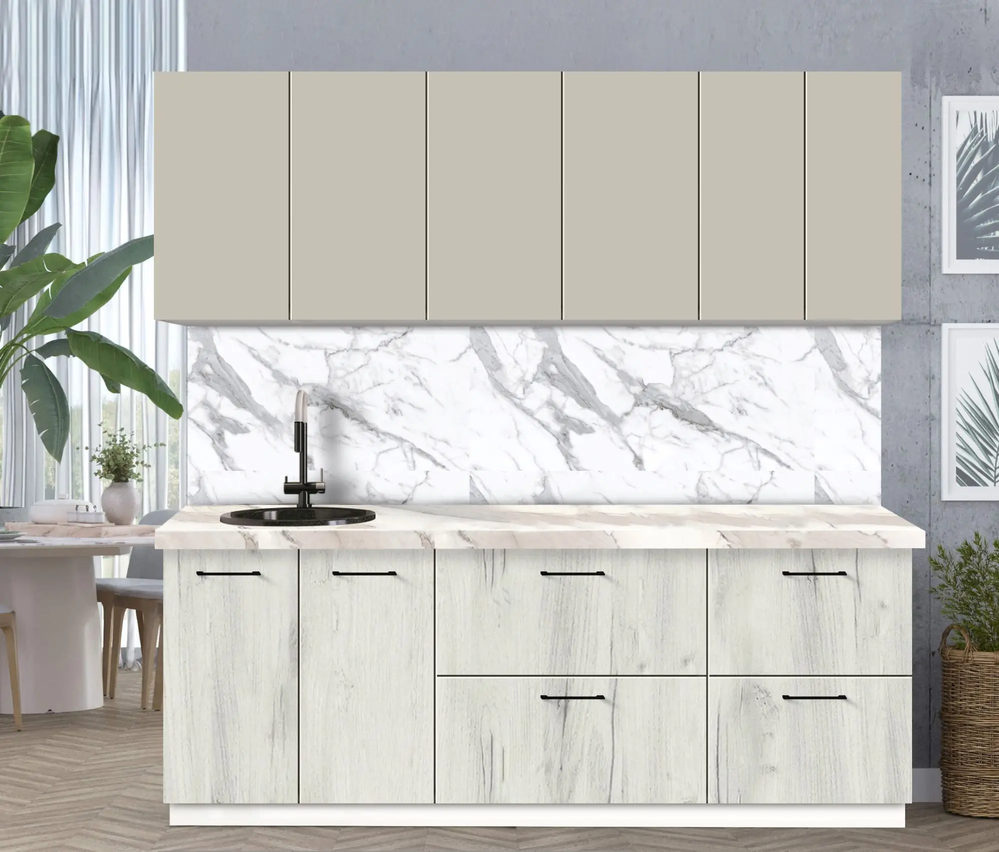 Bucatarie modulara Modern Bono 2 H68 2.2m