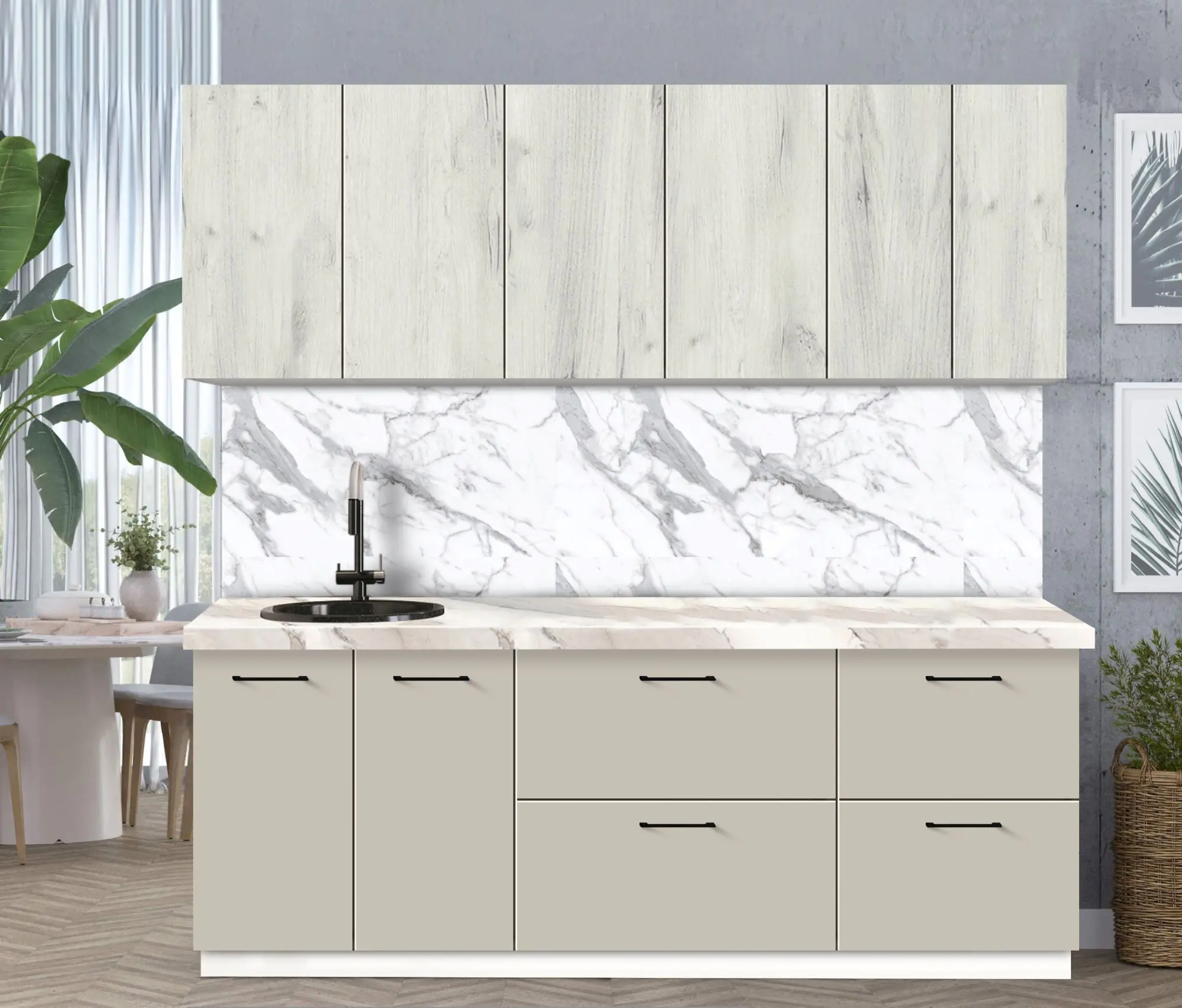 Bucatarie modulara Modern Bono 2 H68 2.2m