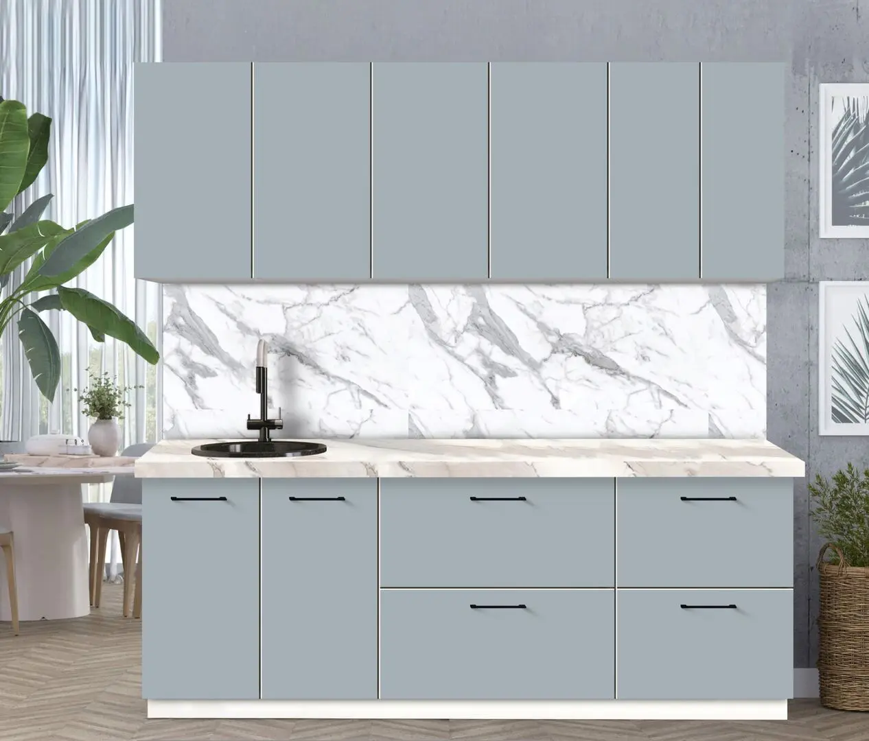 Bucatarie modulara Modern Bono 2 H68 2.2m