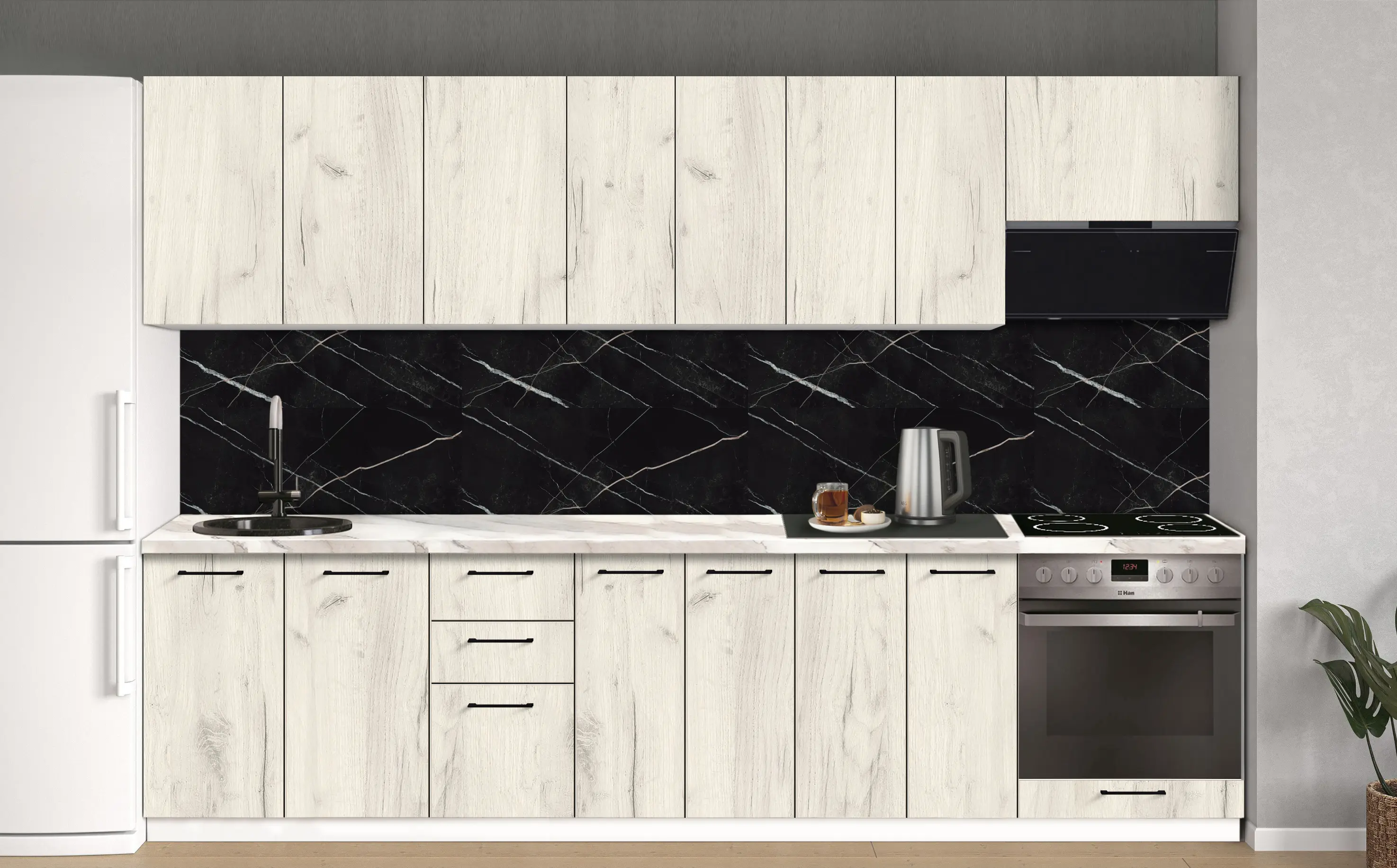 Bucatarie modulara Modern Bono 2 H68 3.0m