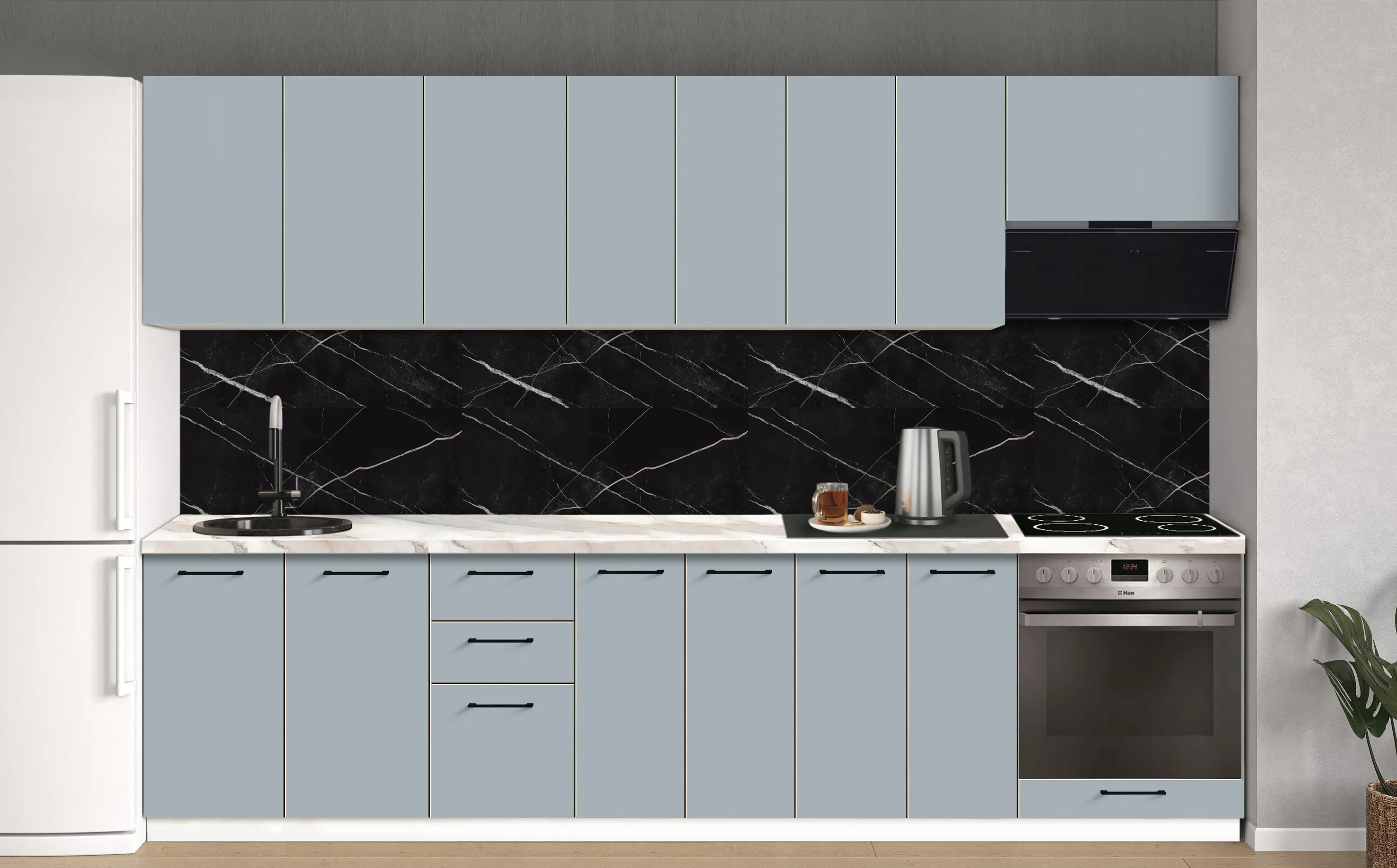 Bucatarie modulara Modern Bono 2 H68 3.0m