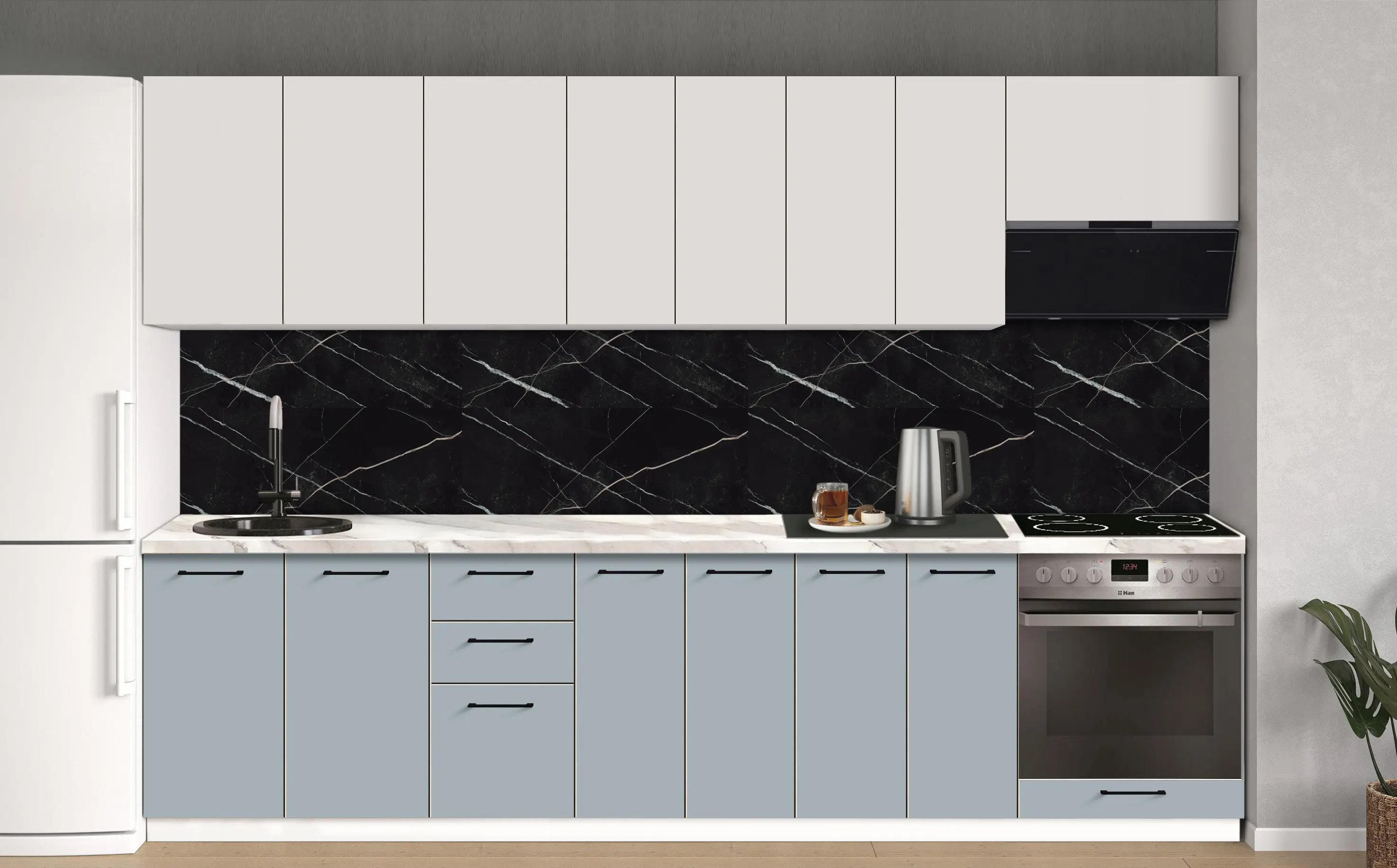 Bucatarie modulara Modern Bono 2 H68 3.0m