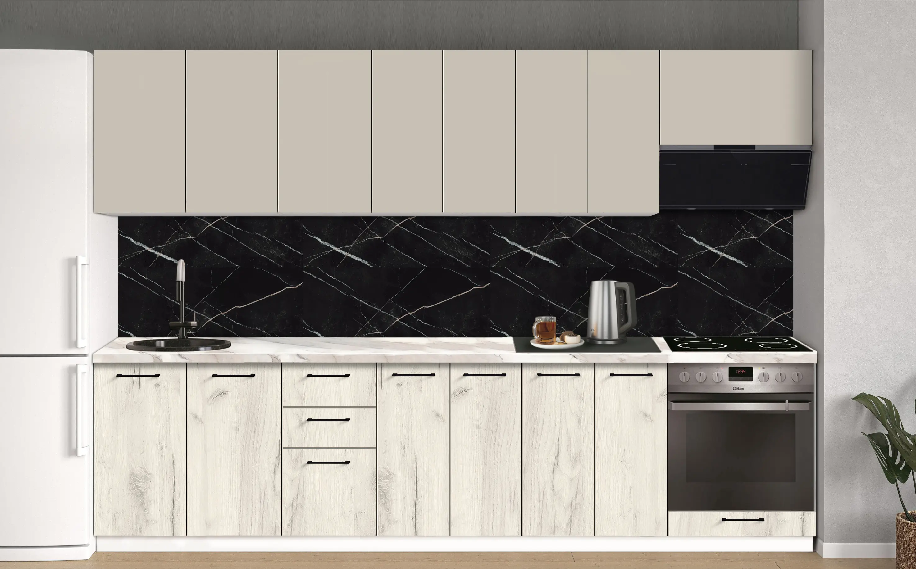 Bucatarie modulara Modern Bono 2 H68 3.0m