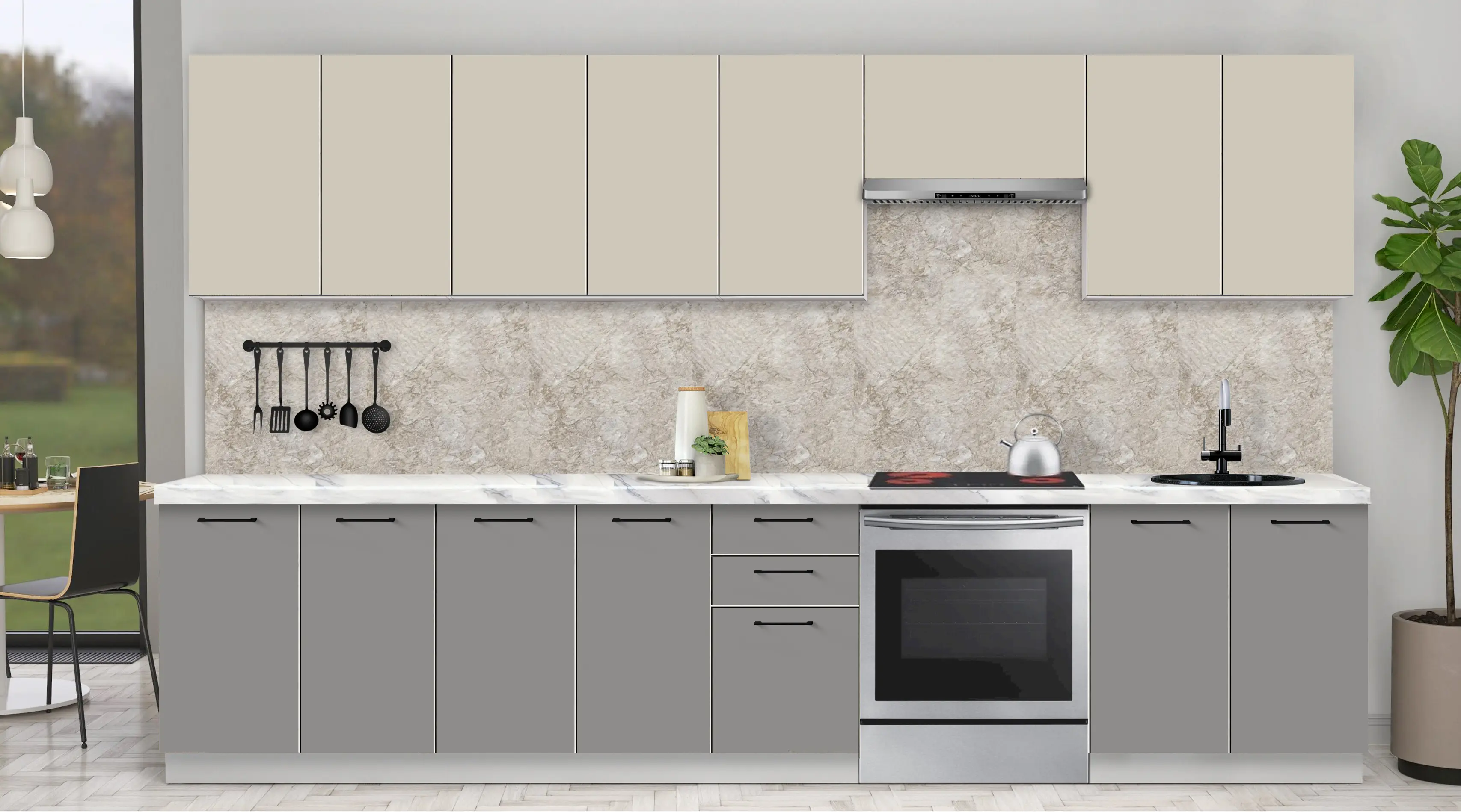 Bucatarie modulara Modern Bono 2 H68 3.4m