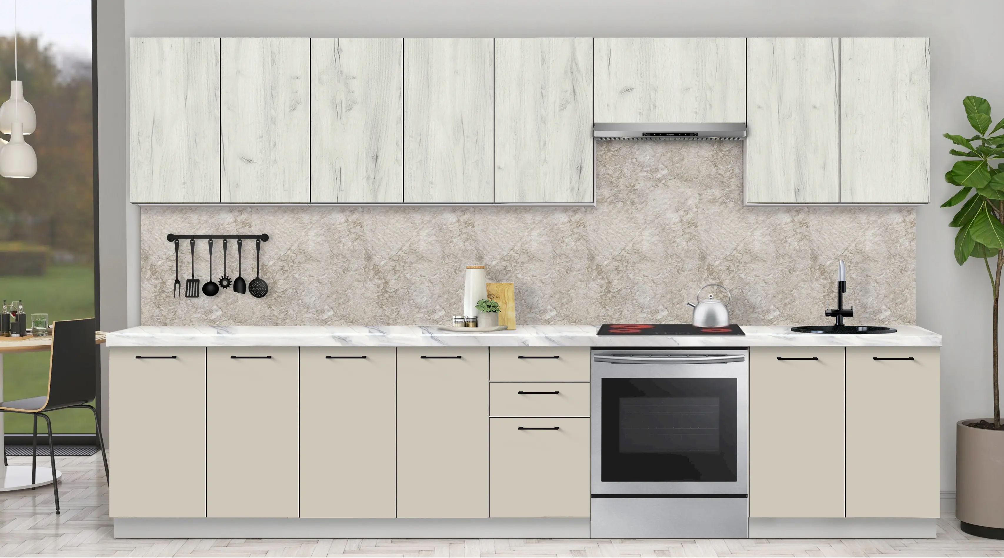 Bucatarie modulara Modern Bono 2 H68 3.4m