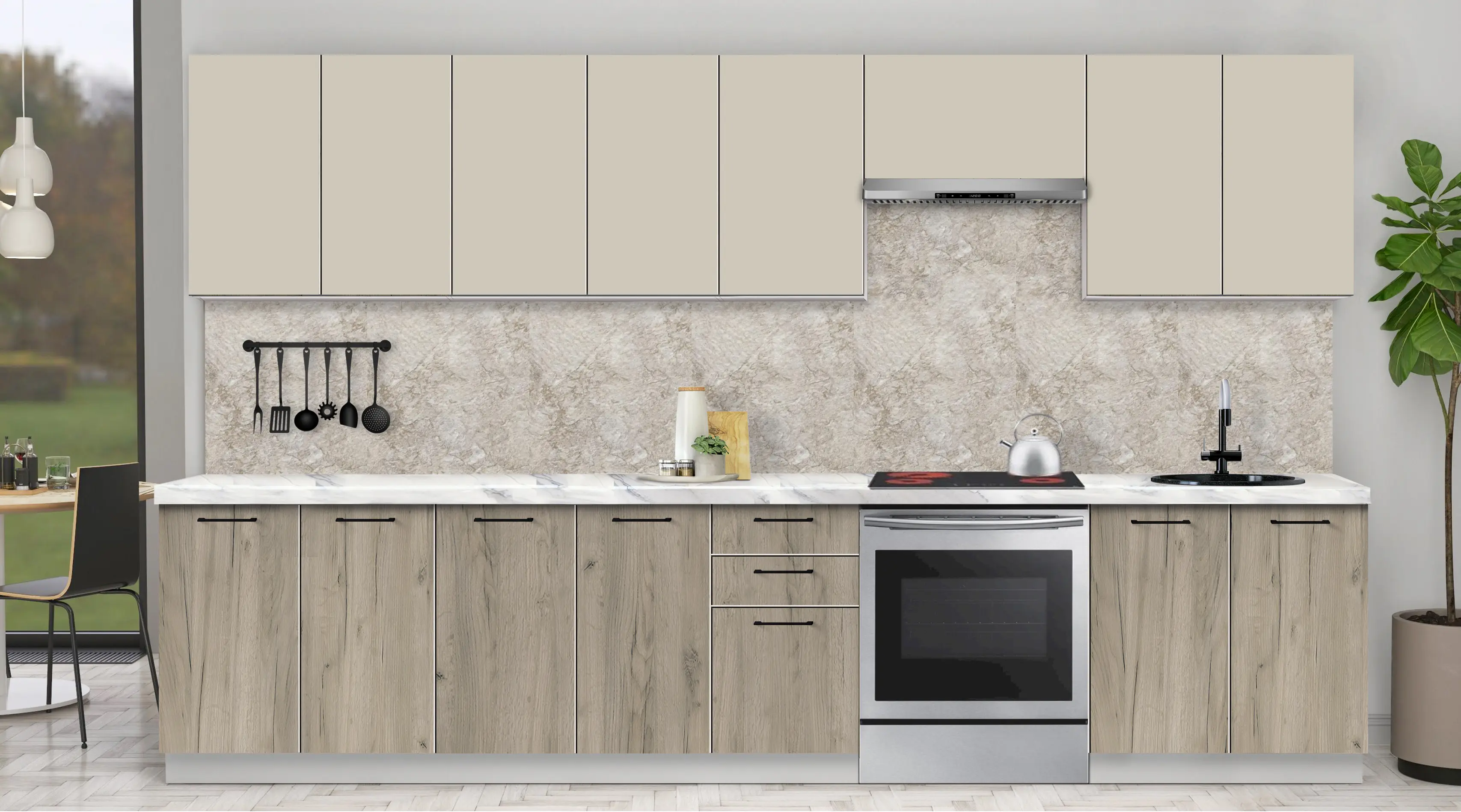 Bucatarie modulara Modern Bono 2 H68 3.4m