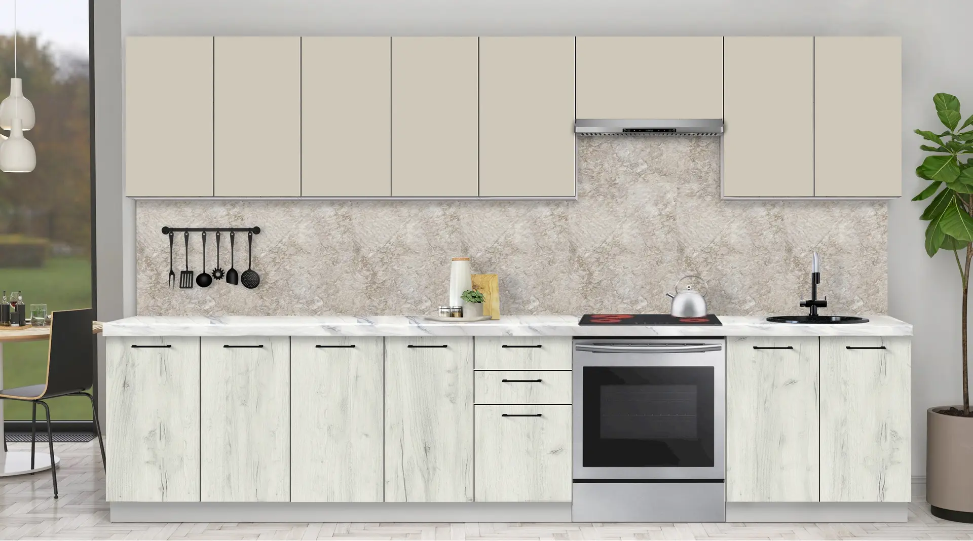 Bucatarie modulara Modern Bono 2 H68 3.4m