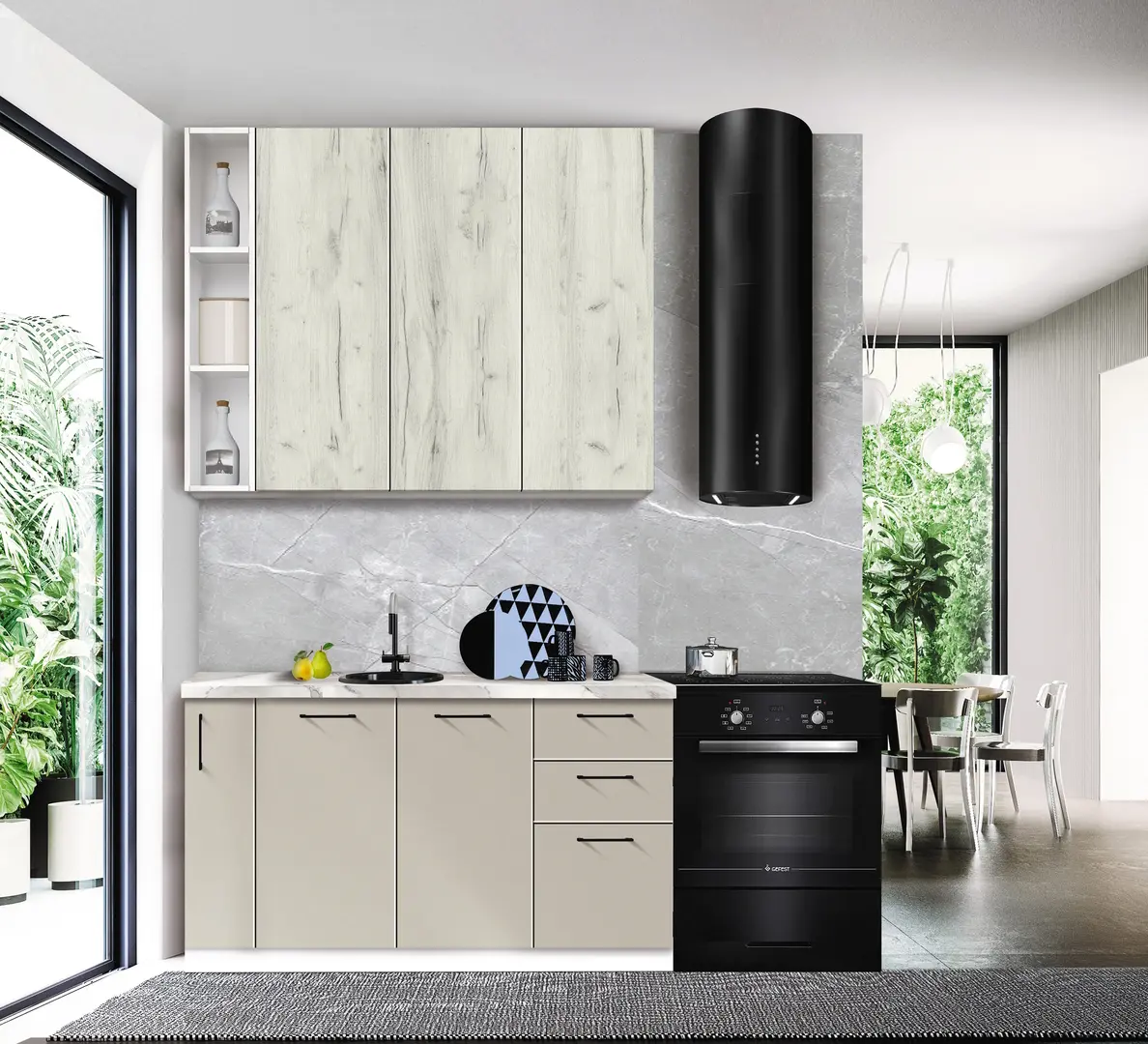 Bucatarie modulara Modern Bono 3 H110 1.4m