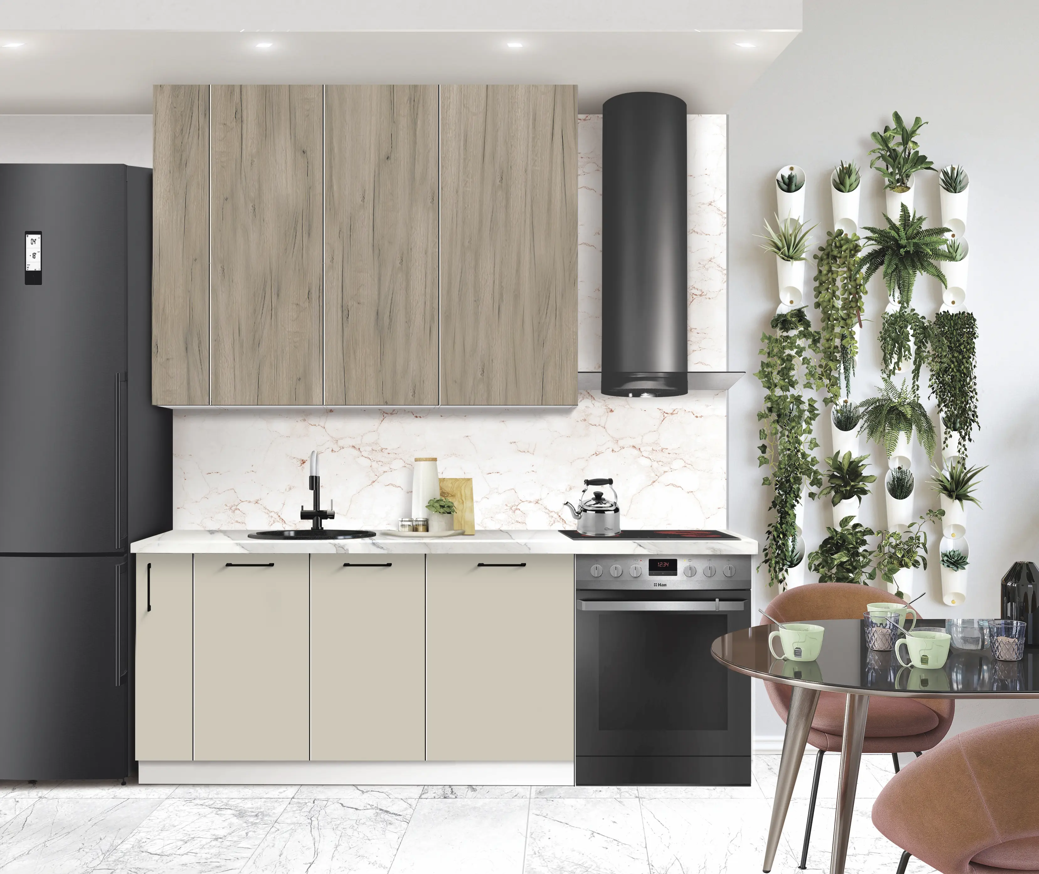 Bucatarie modulara Modern Bono 3 H110 1.5m