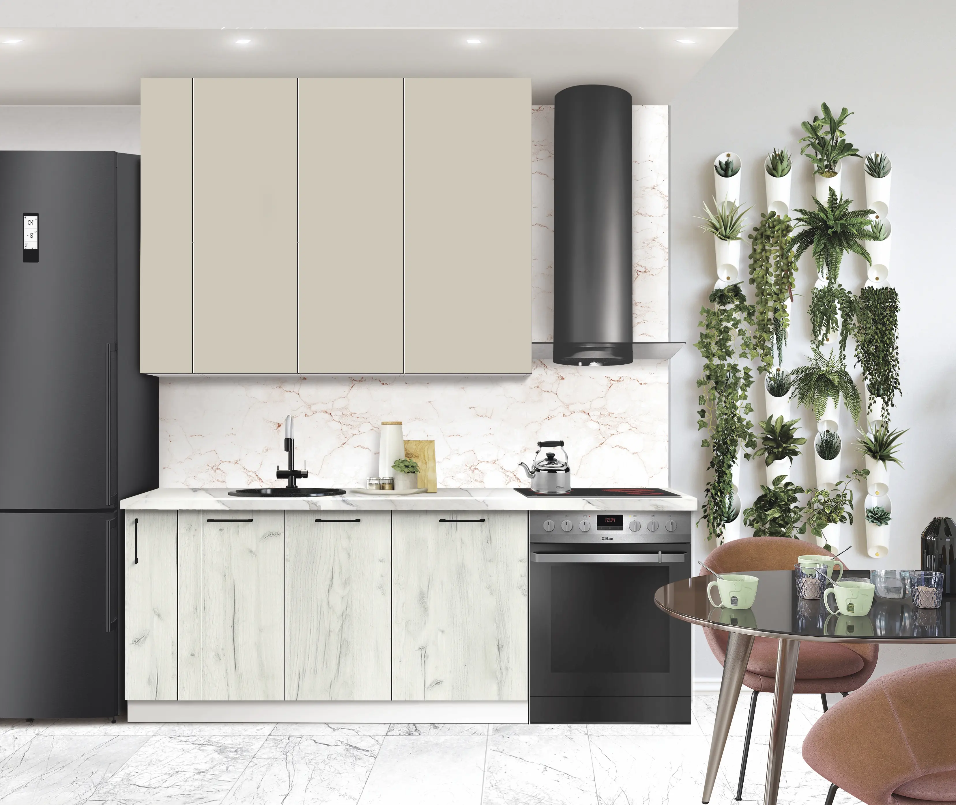 Bucatarie modulara Modern Bono 3 H110 1.5m