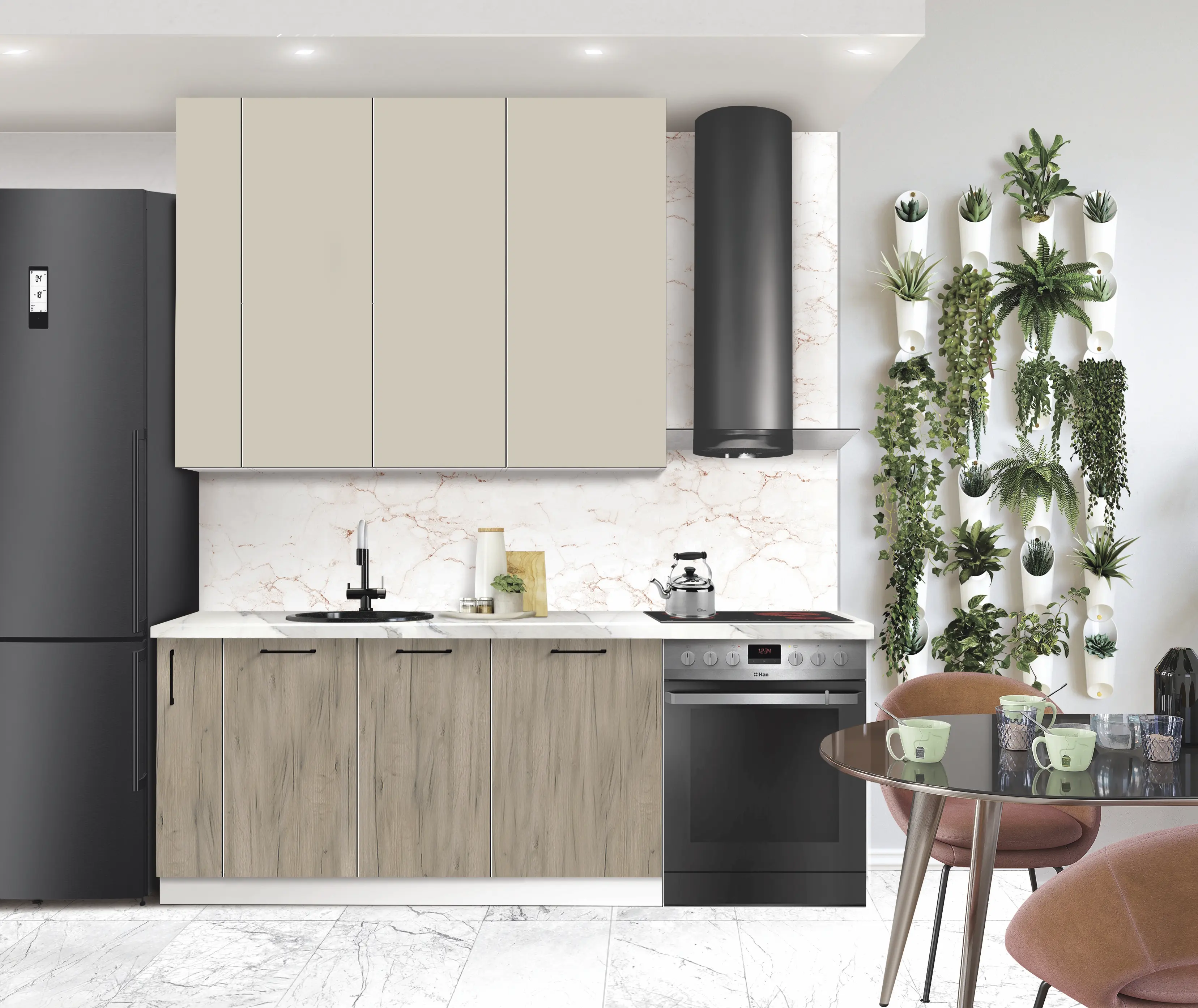 Bucatarie modulara Modern Bono 3 H110 1.5m