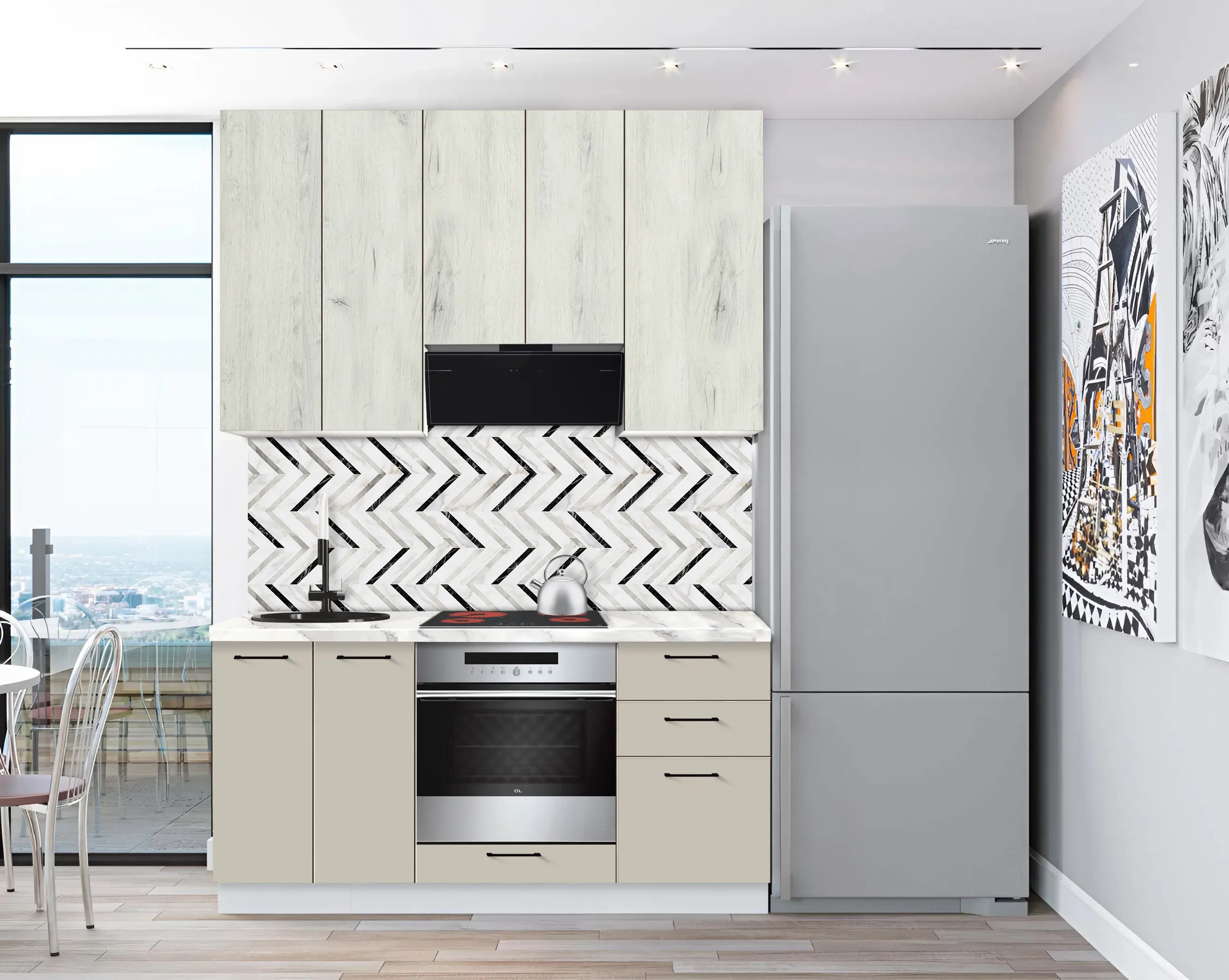 Модульная кухня Modern Bono 3 H110 1.6м