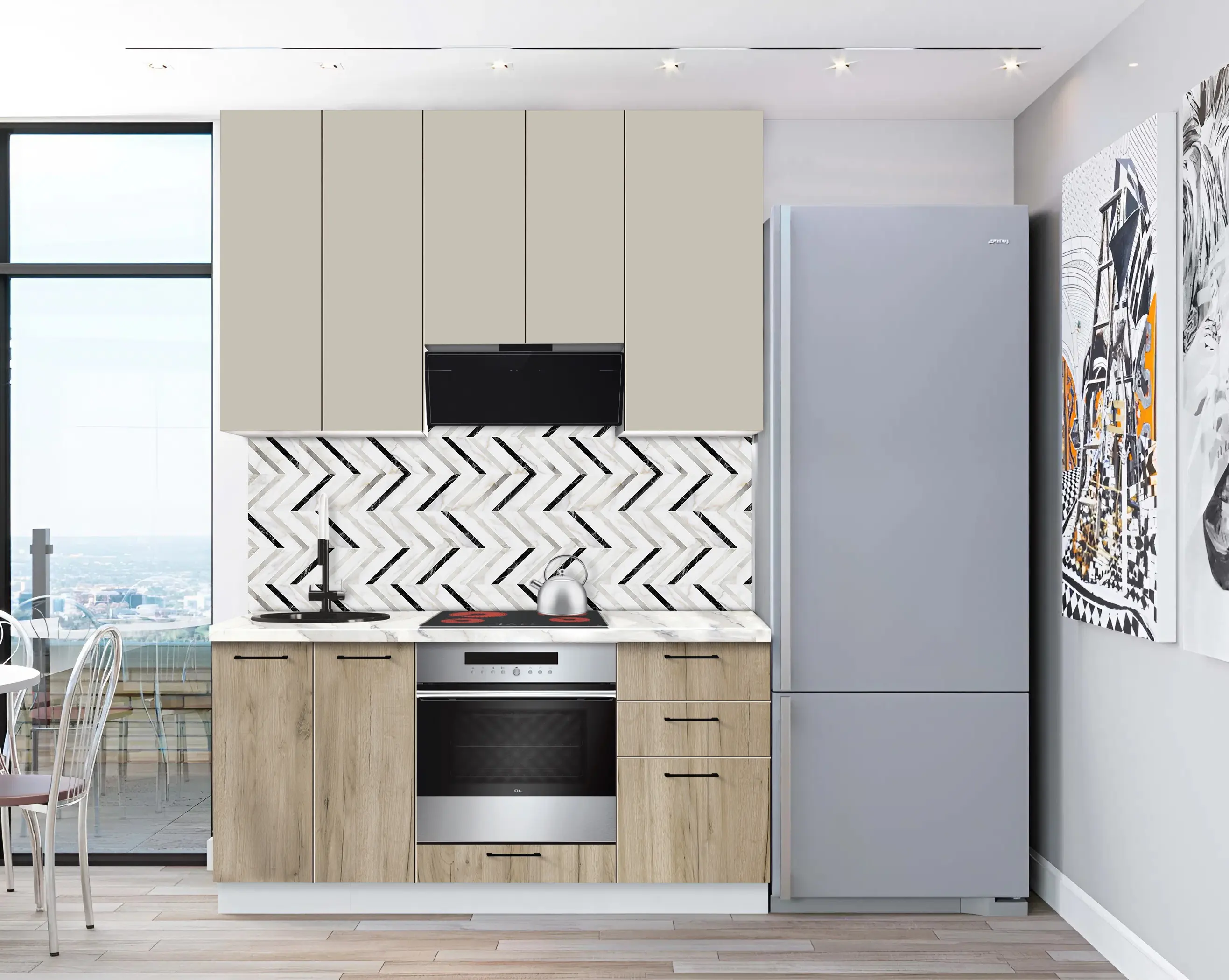 Модульная кухня Modern Bono 3 H110 1.6м