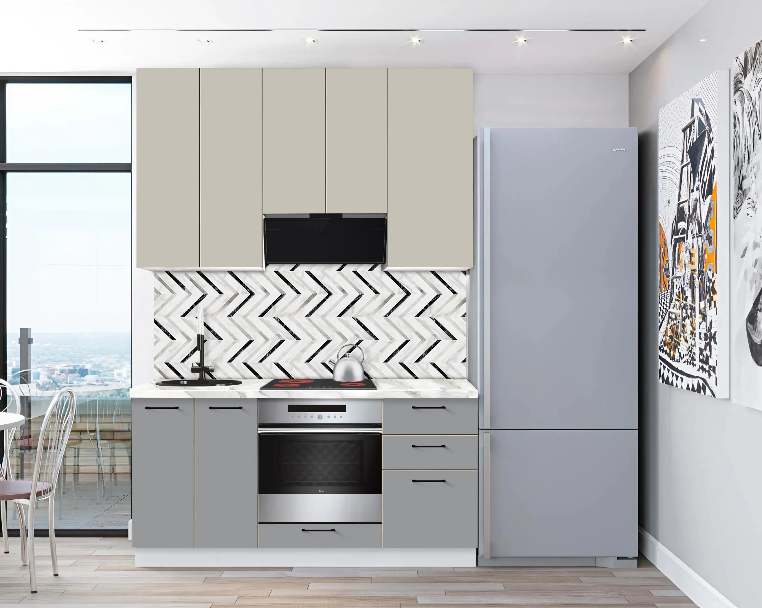 Модульная кухня Modern Bono 3 H110 1.6м