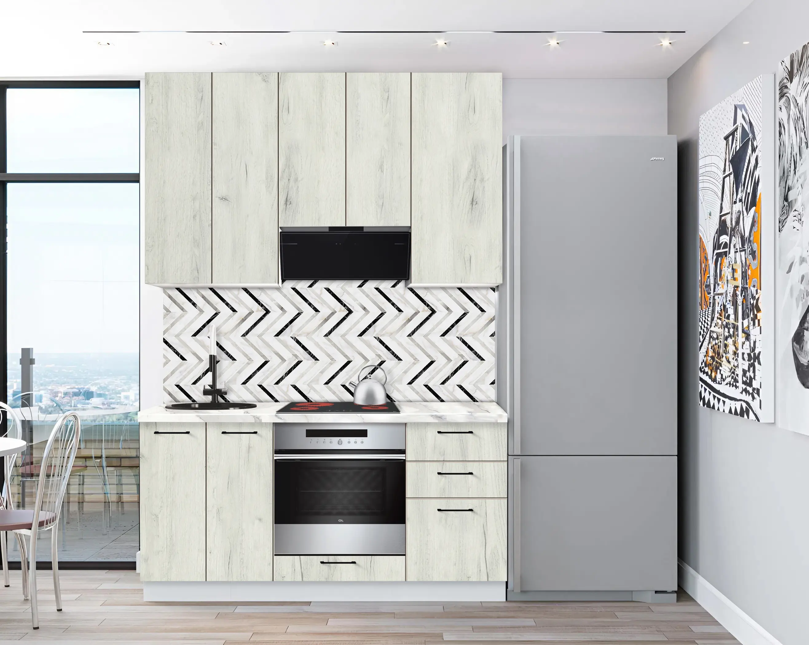 Модульная кухня Modern Bono 3 H110 1.6м