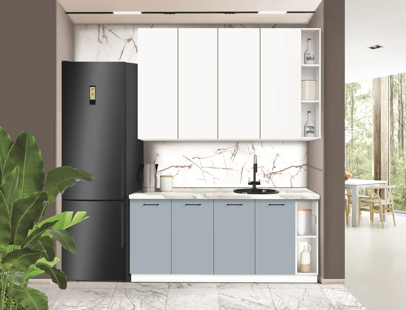 Bucatarie modulara Modern Bono 3 H110 1.8m