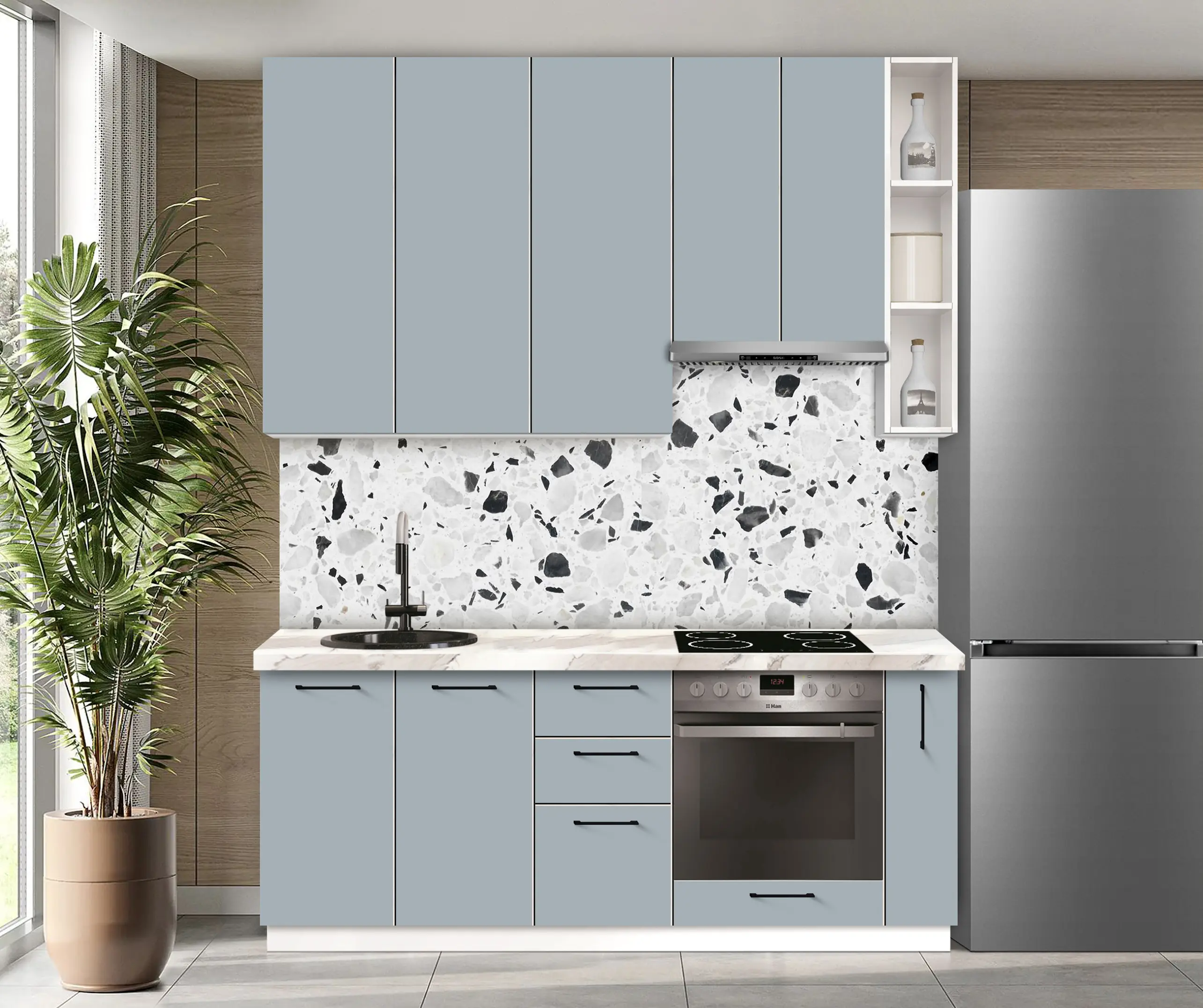 Bucatarie modulara Modern Bono 3 H110 2.0m