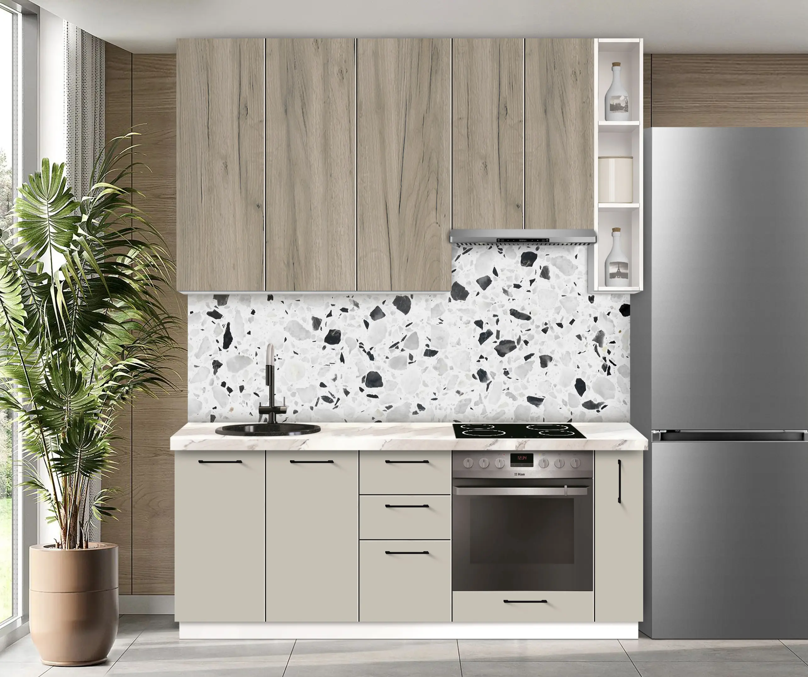 Bucatarie modulara Modern Bono 3 H110 2.0m