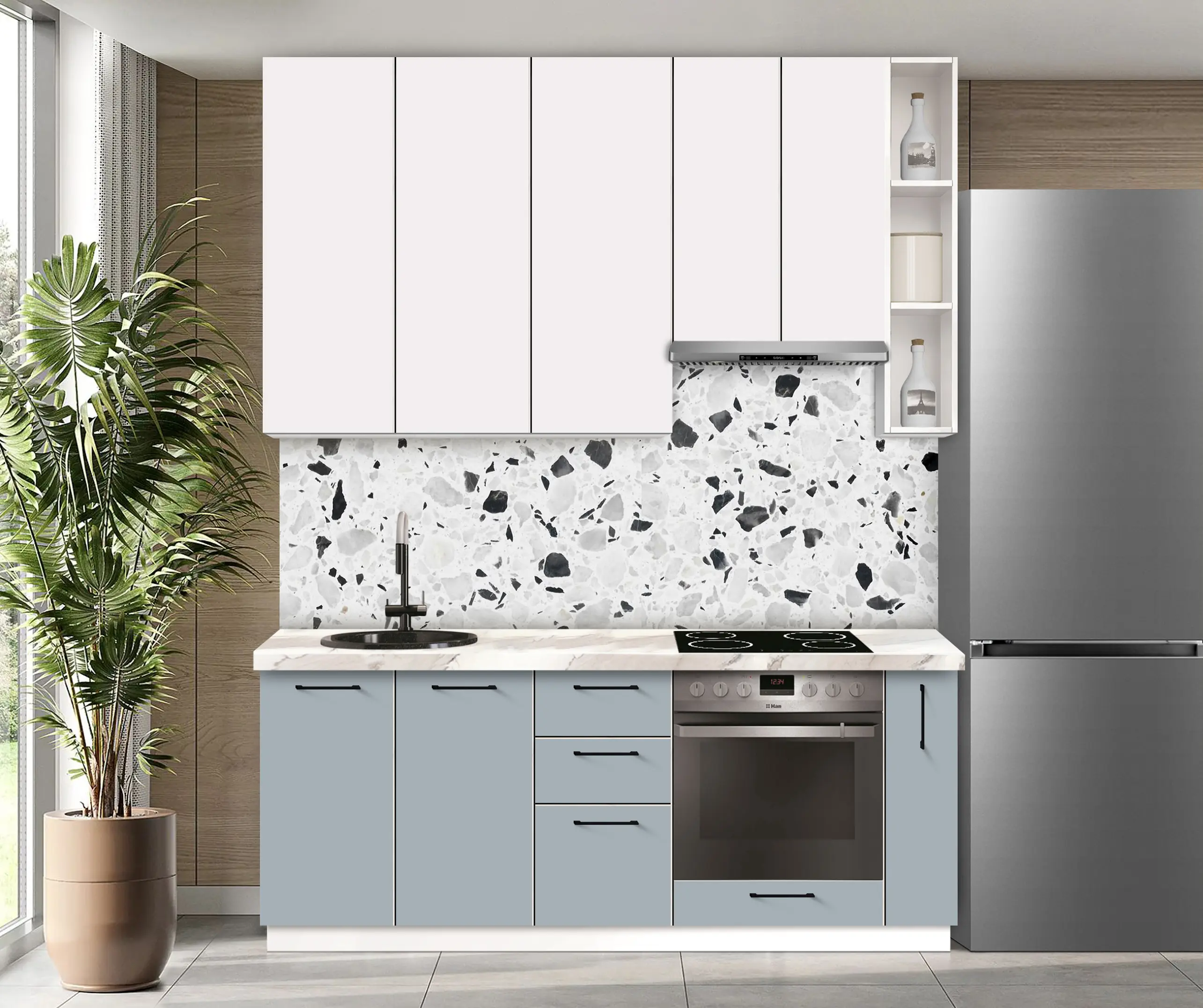 Bucatarie modulara Modern Bono 3 H110 2.0m