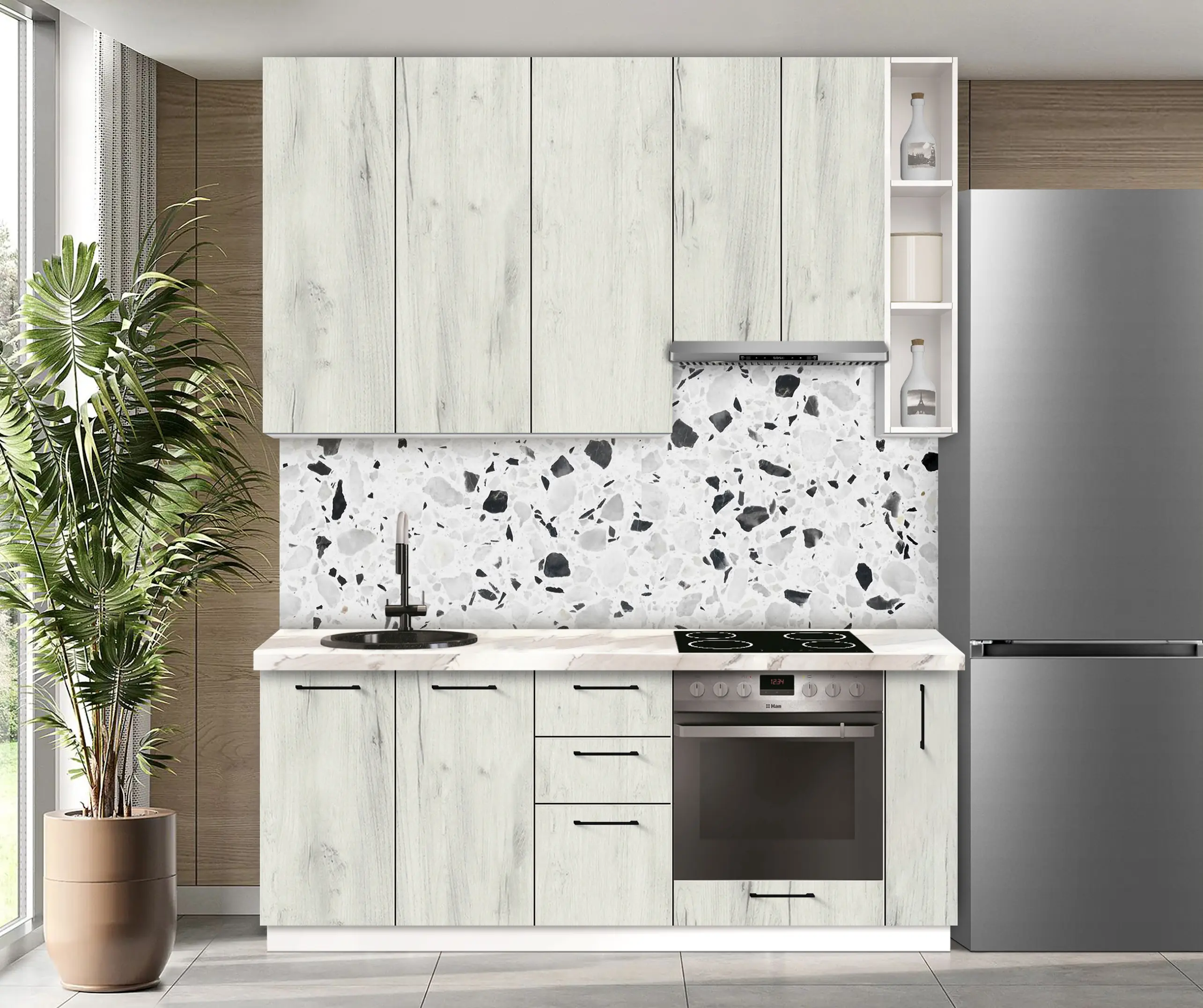 Bucatarie modulara Modern Bono 3 H110 2.0m