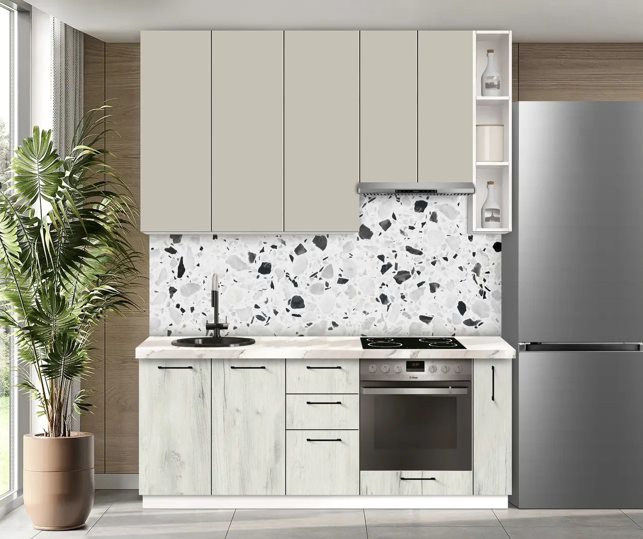 Bucatarie modulara Modern Bono 3 H110 2.0m