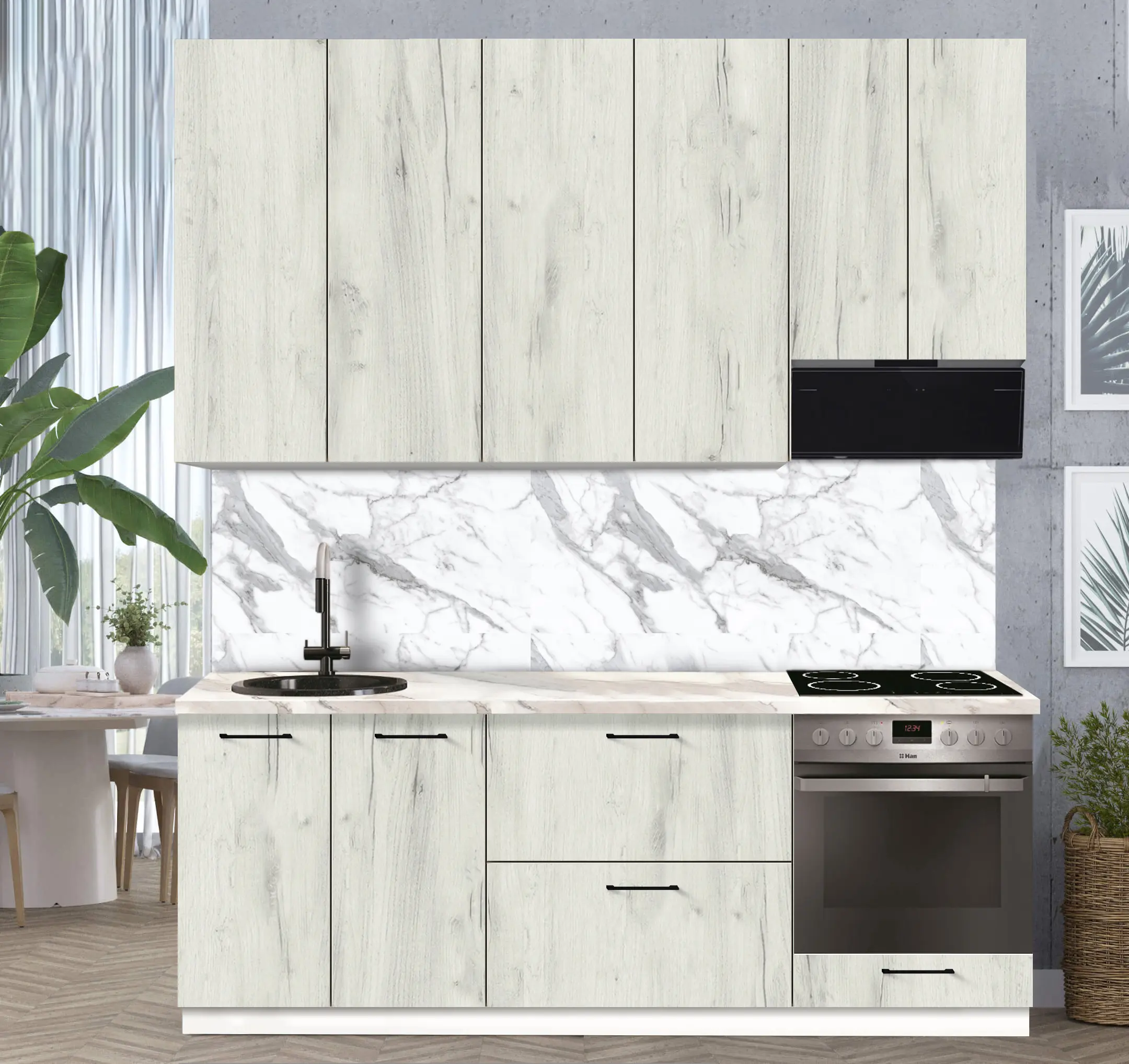 Модульная кухня Modern Bono 3 H110 2.2м