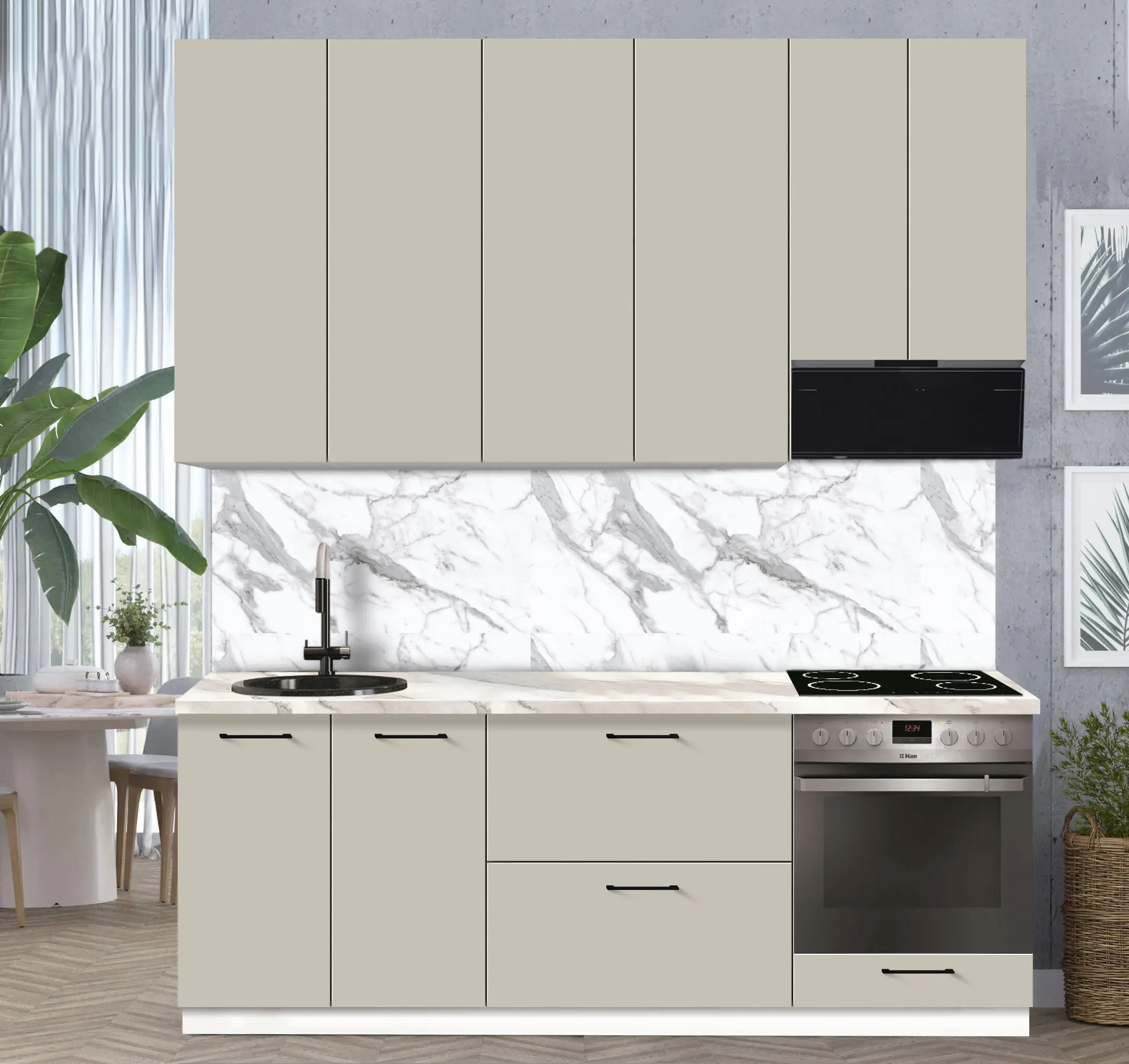 Модульная кухня Modern Bono 3 H110 2.2м