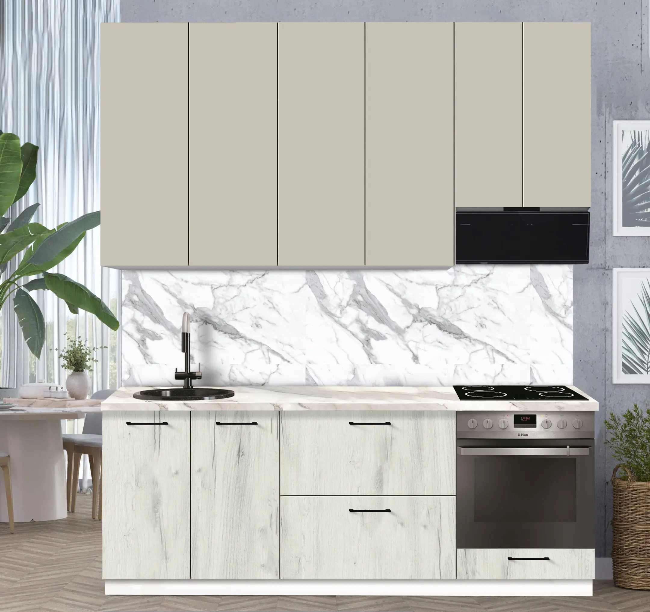 Модульная кухня Modern Bono 3 H110 2.2м