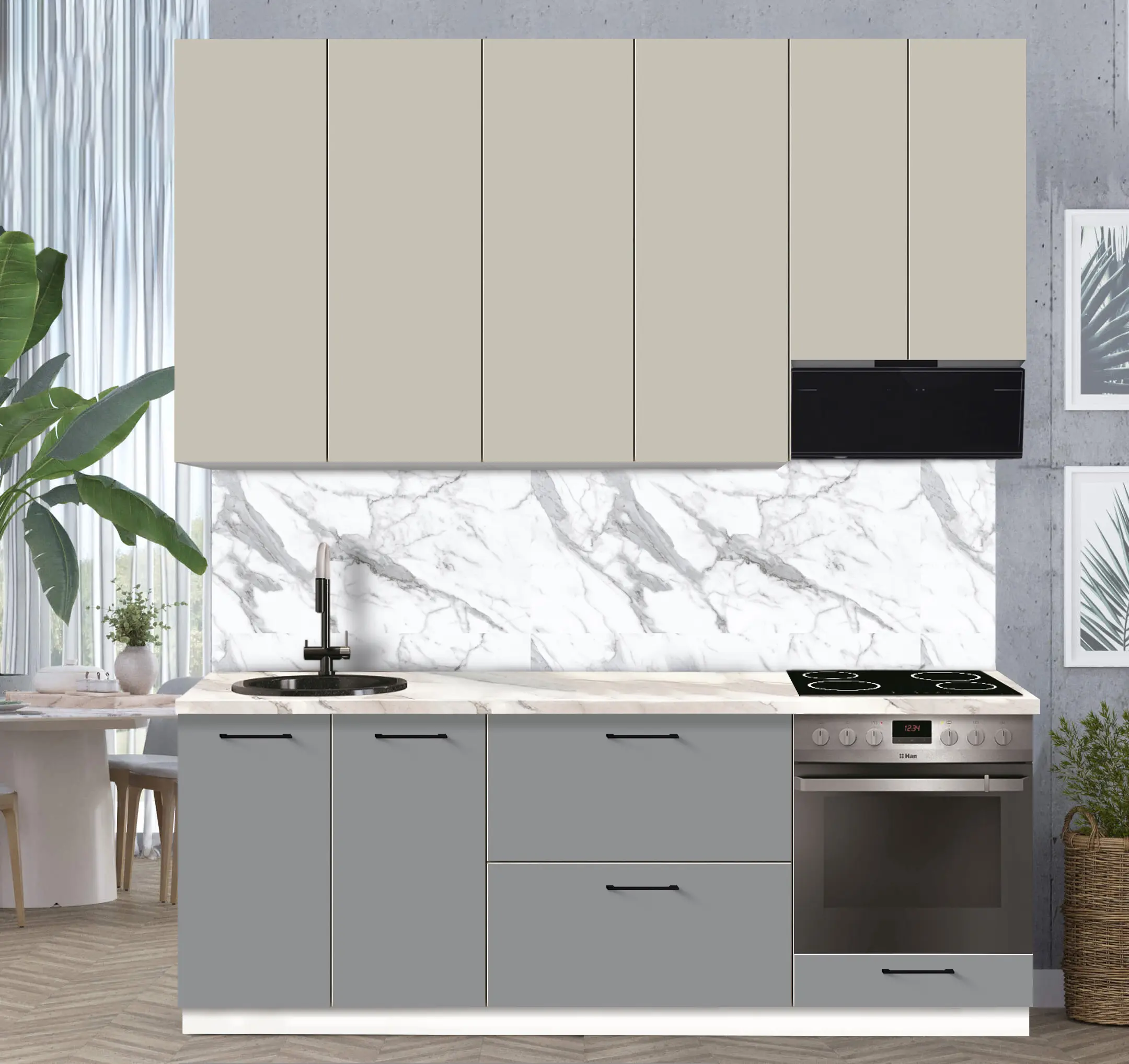 Модульная кухня Modern Bono 3 H110 2.2м