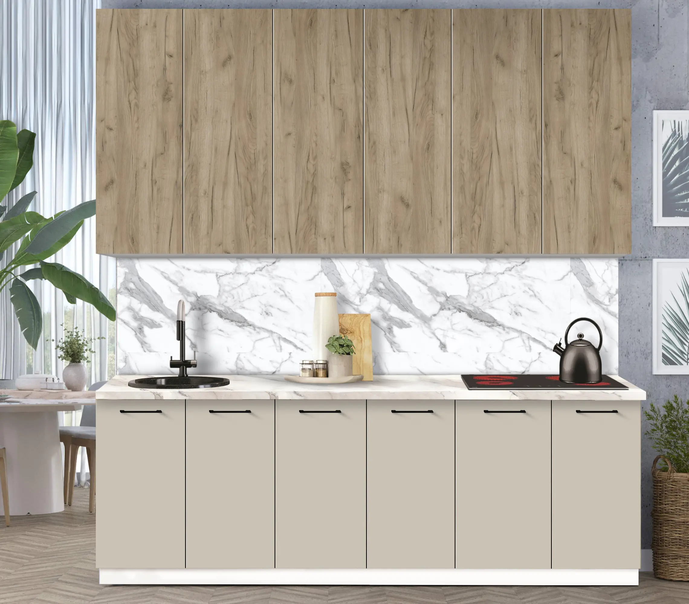 Модульная кухня Modern Bono 3 H110 2.4м