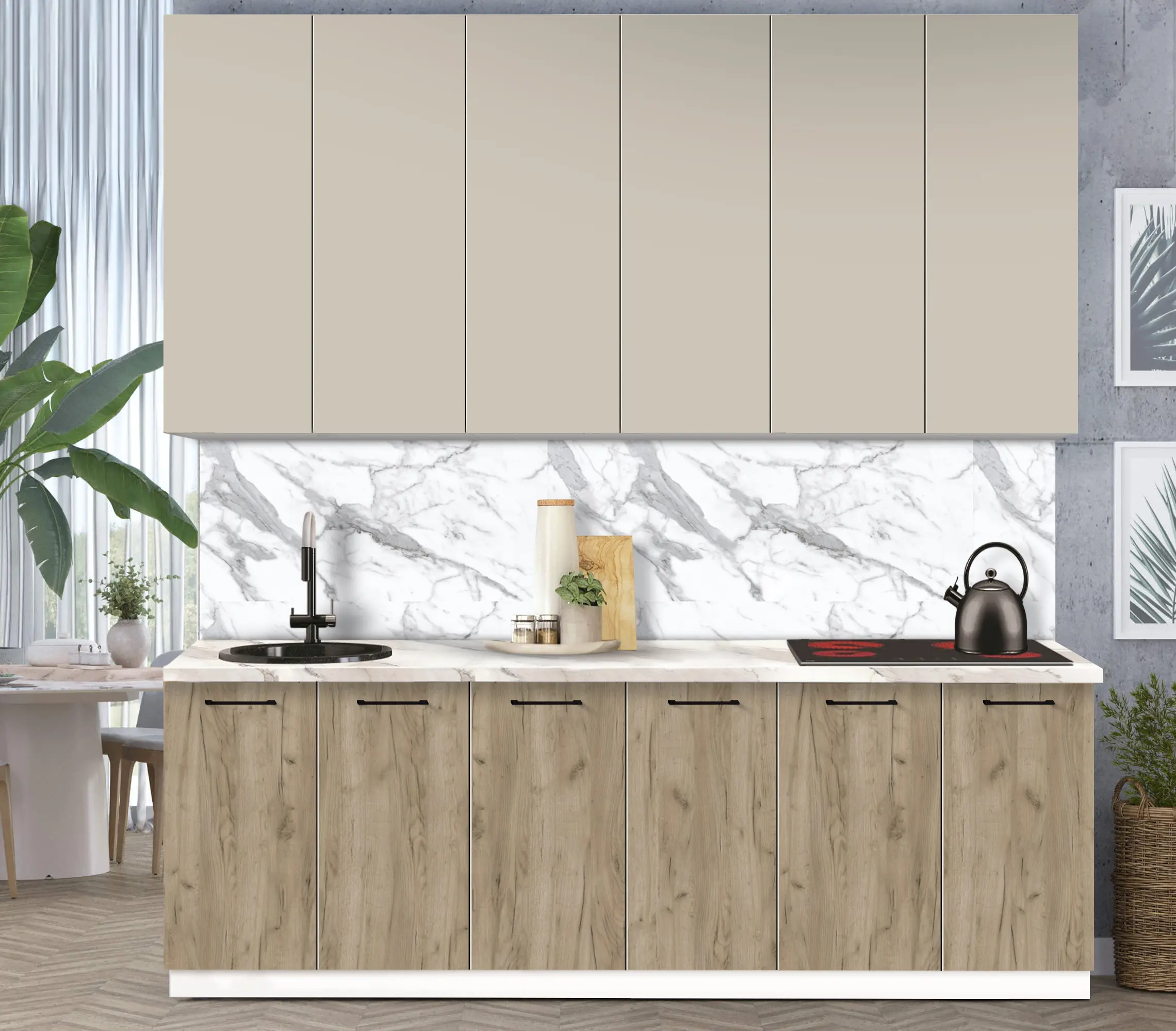 Модульная кухня Modern Bono 3 H110 2.4м