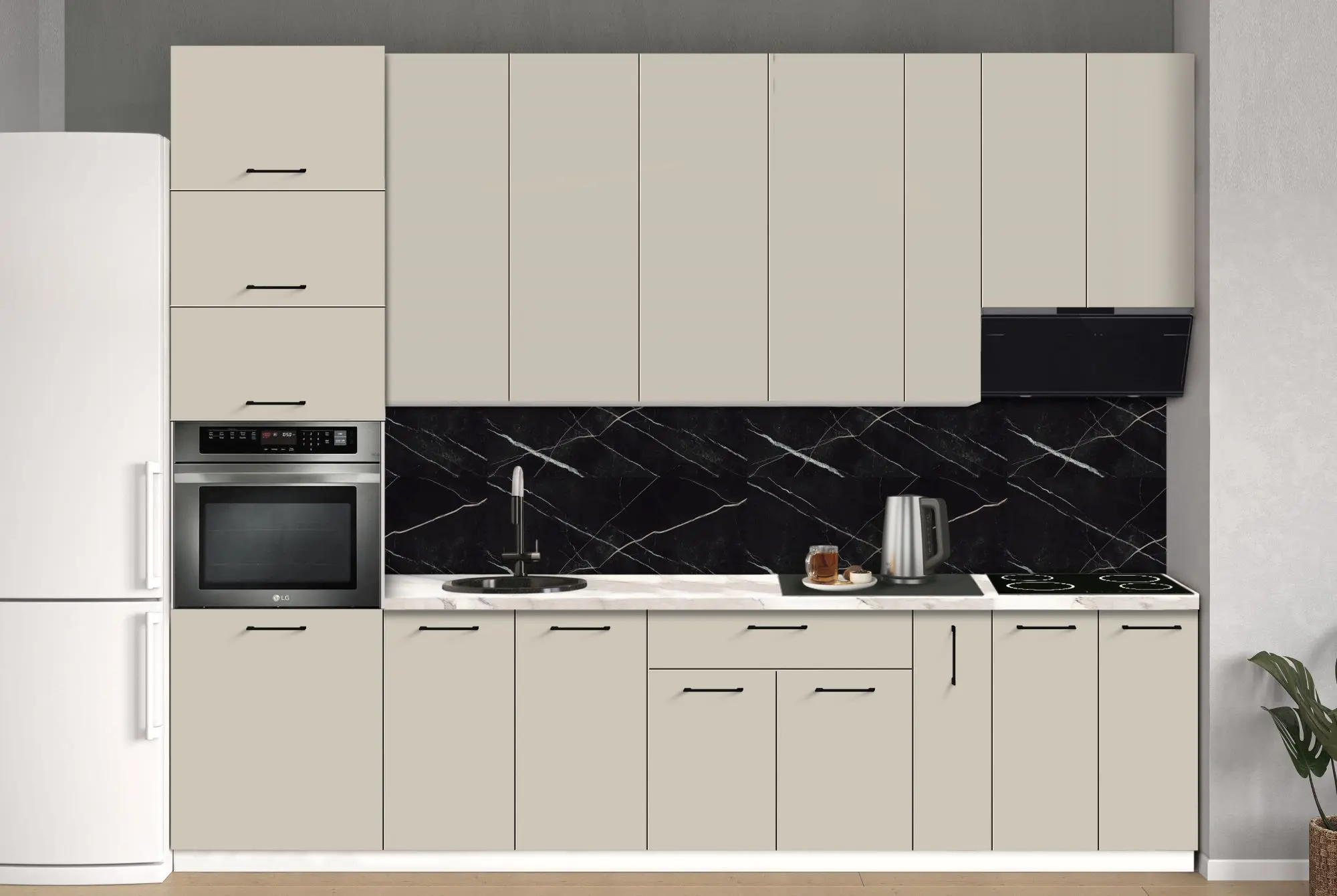 Bucatarie modulara Modern Bono 3 H110 3.0m