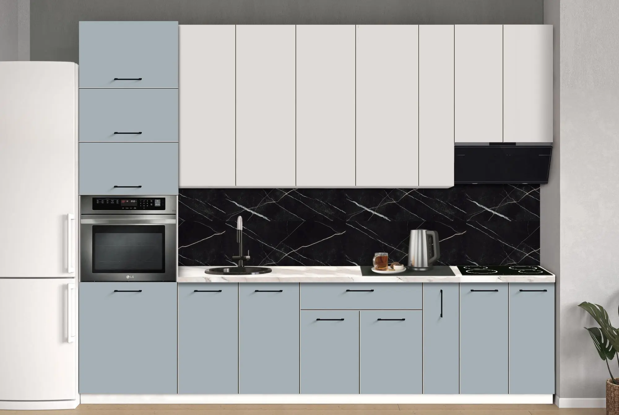 Bucatarie modulara Modern Bono 3 H110 3.0m