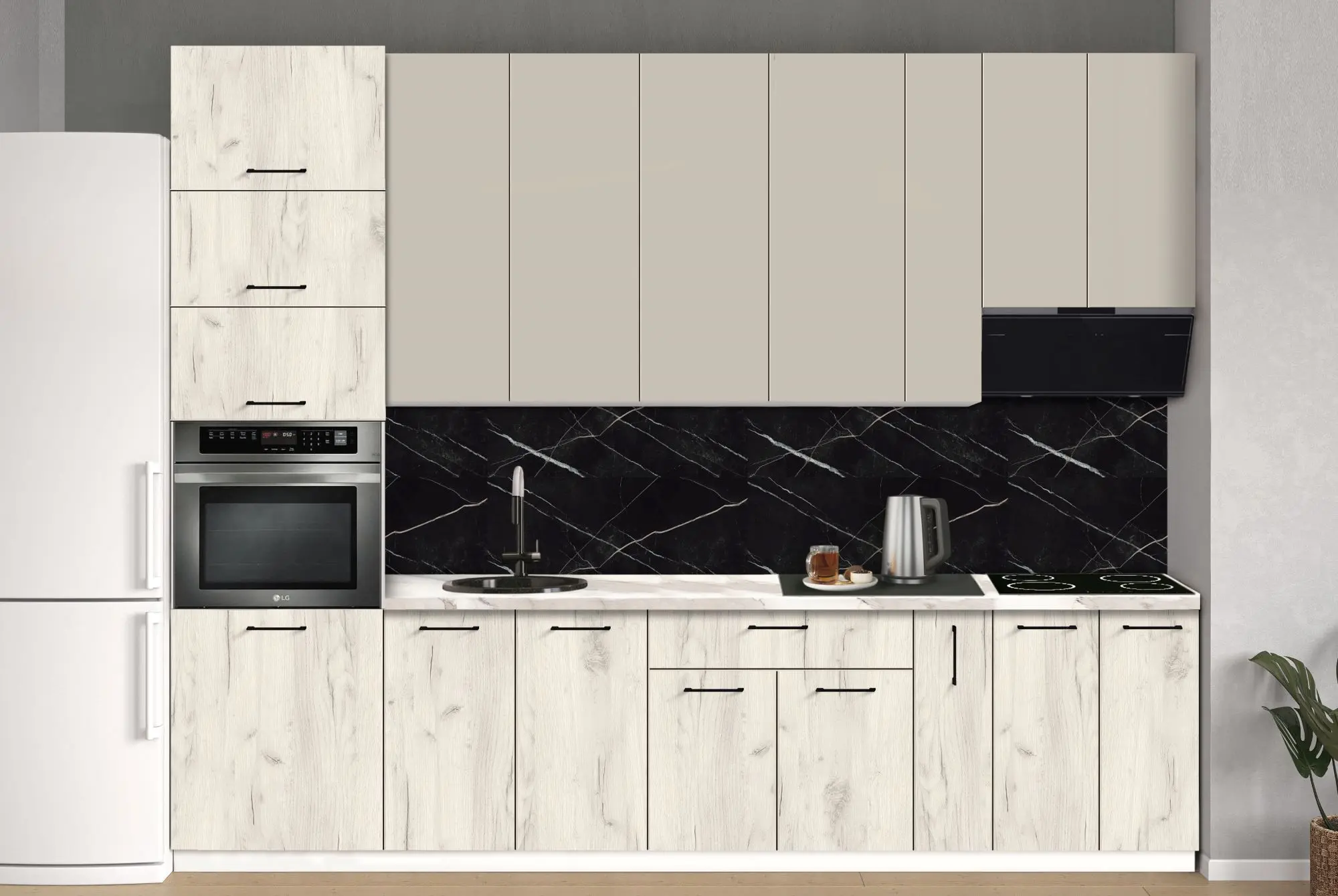 Bucatarie modulara Modern Bono 3 H110 3.0m