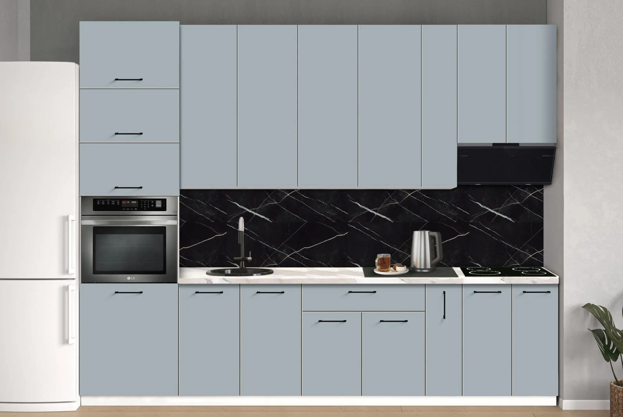 Bucatarie modulara Modern Bono 3 H110 3.0m