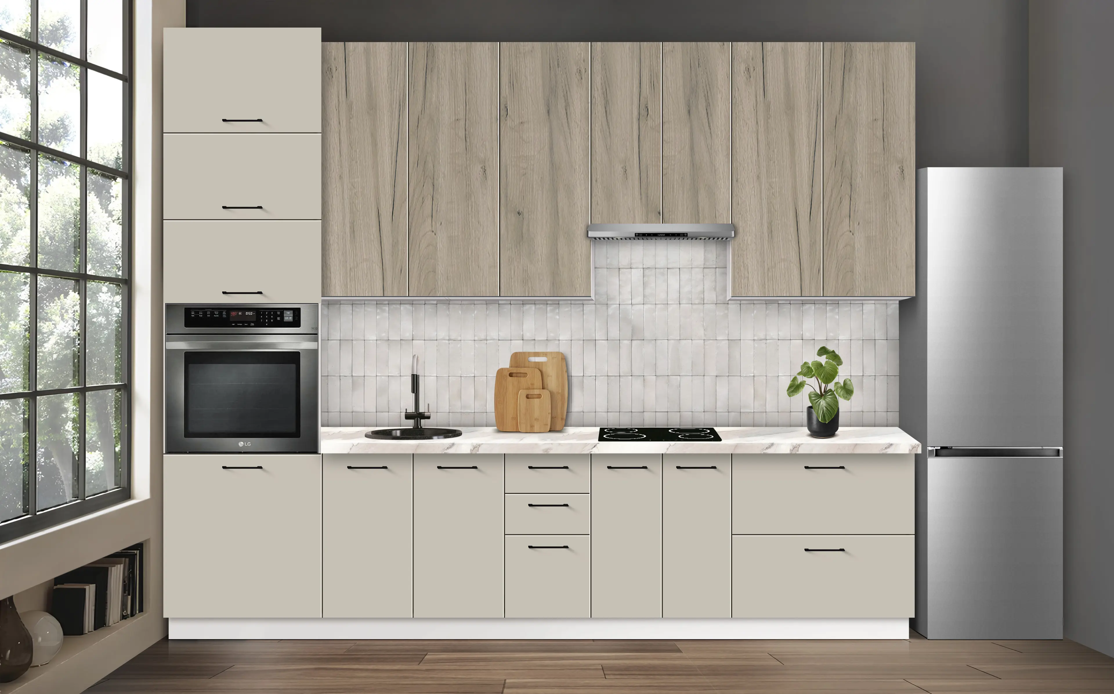 Bucatarie modulara Modern Bono 3 H110 3.2m