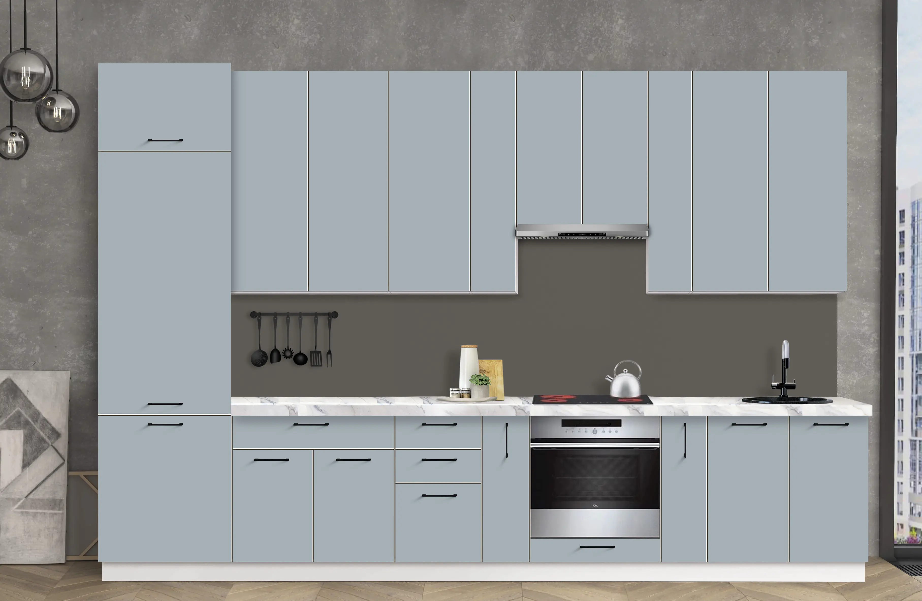 Модульная кухня Modern Bono 3 H110 3.6м