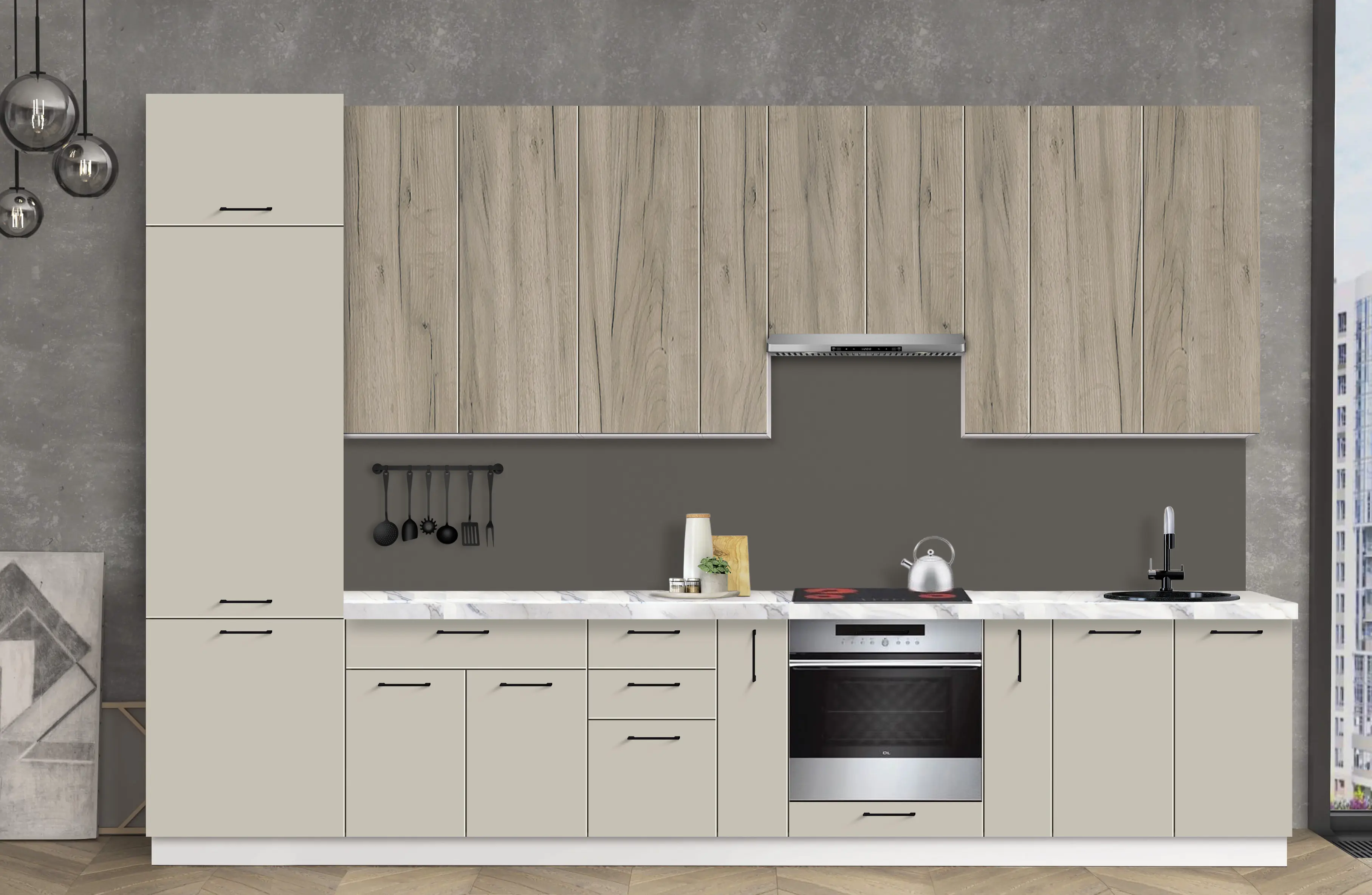 Модульная кухня Modern Bono 3 H110 3.6м