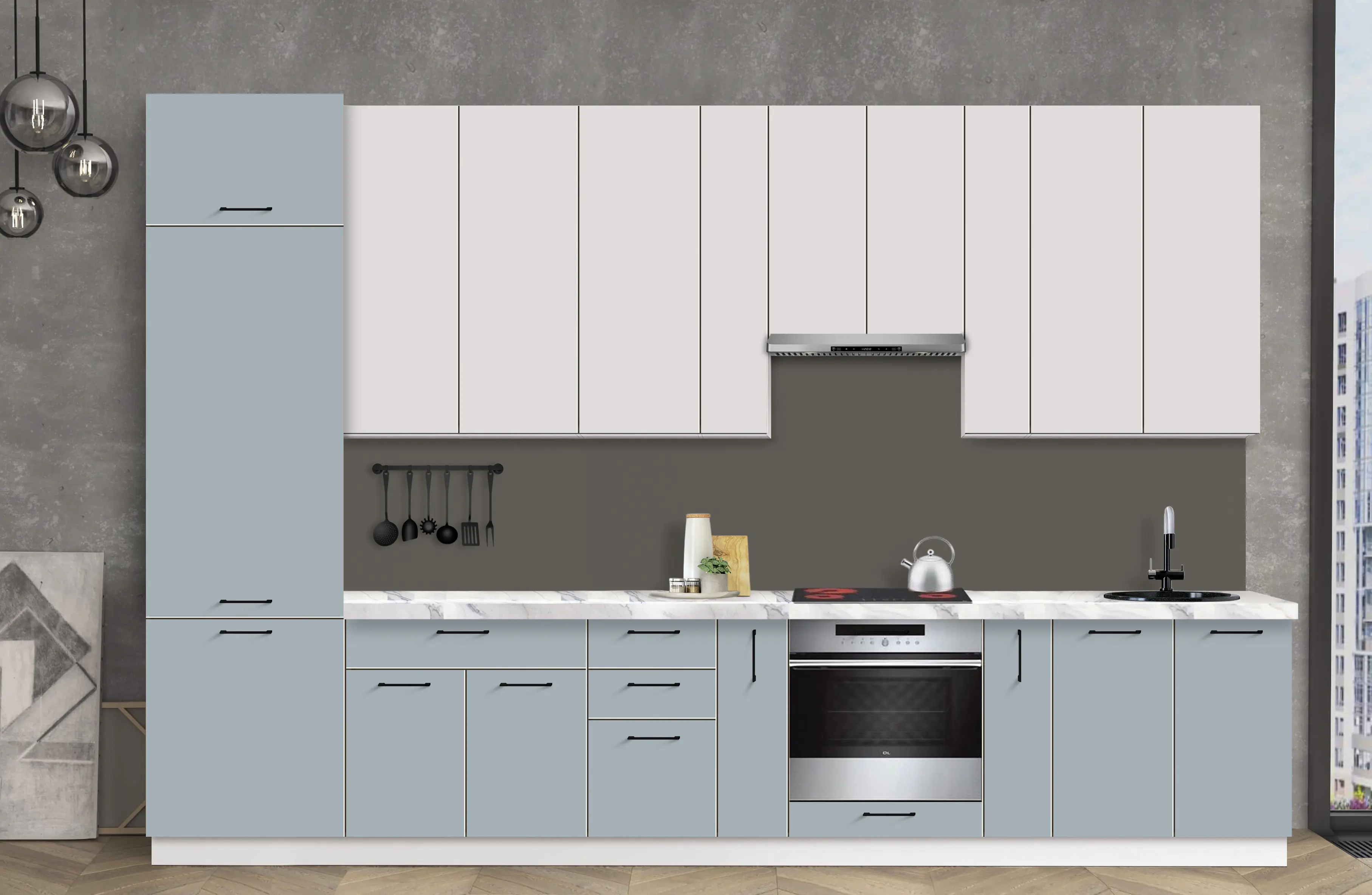 Модульная кухня Modern Bono 3 H110 3.6м