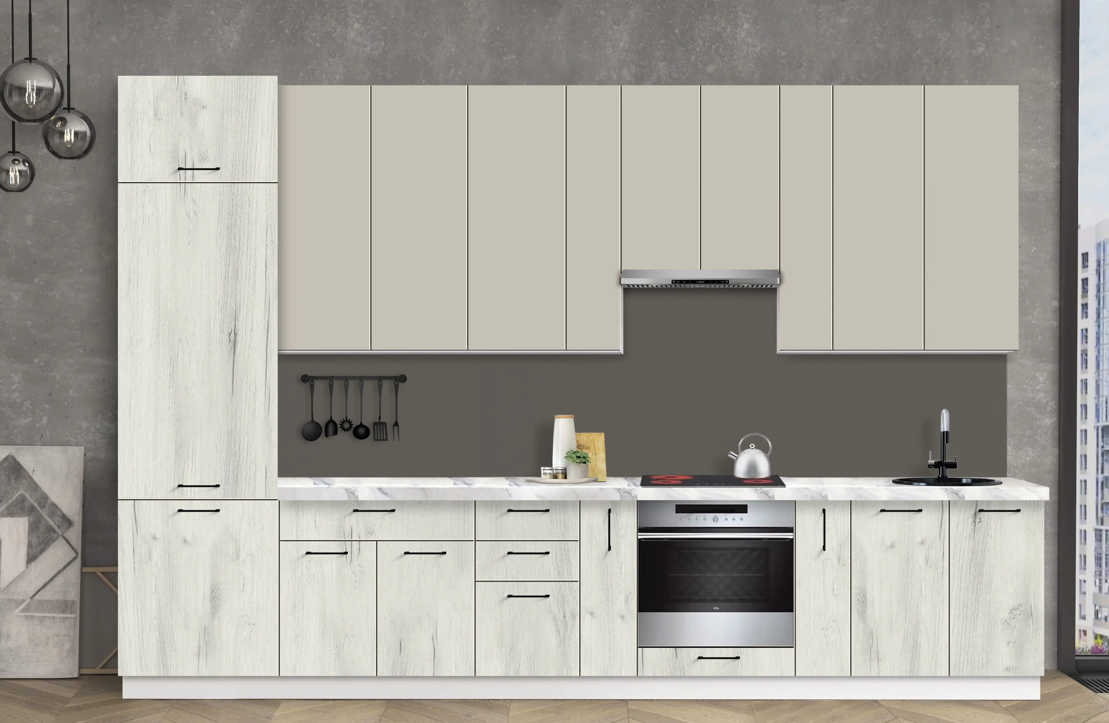 Модульная кухня Modern Bono 3 H110 3.6м