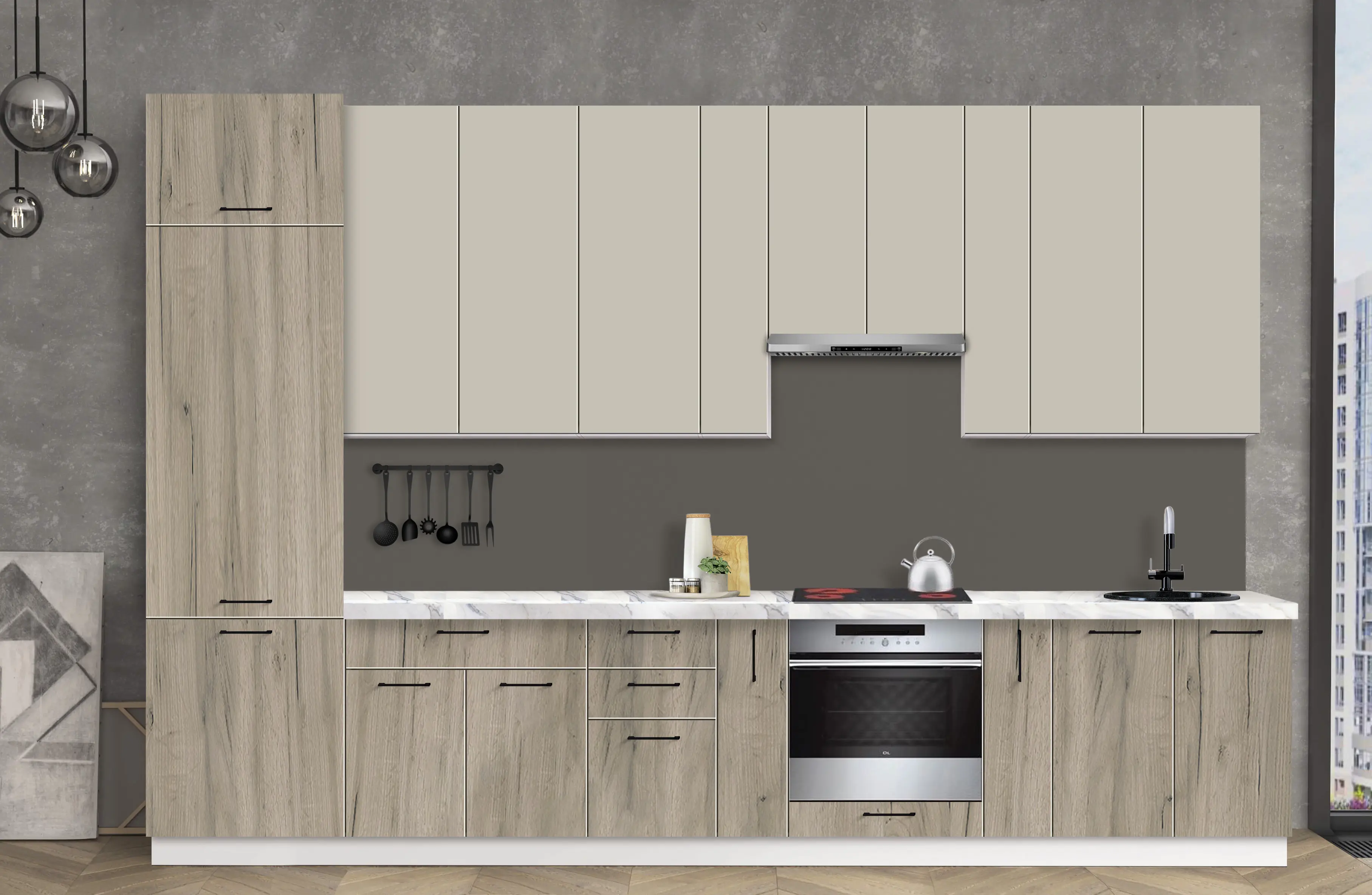 Модульная кухня Modern Bono 3 H110 3.6м