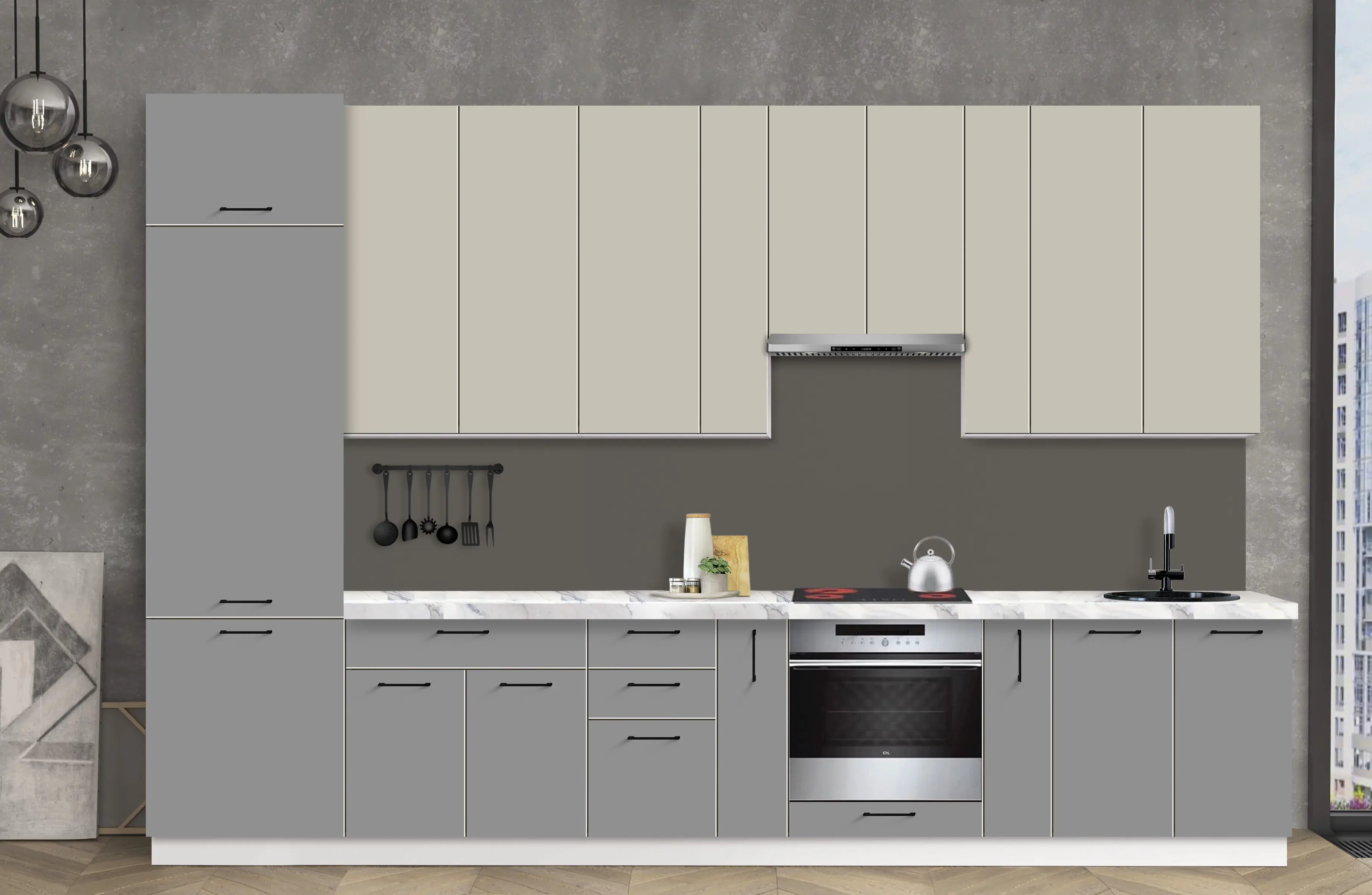 Модульная кухня Modern Bono 3 H110 3.6м