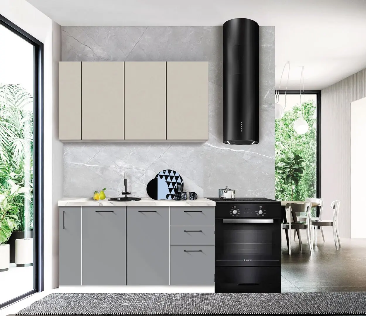 Bucatarie modulara Modern Bono 3 H68 1.4m